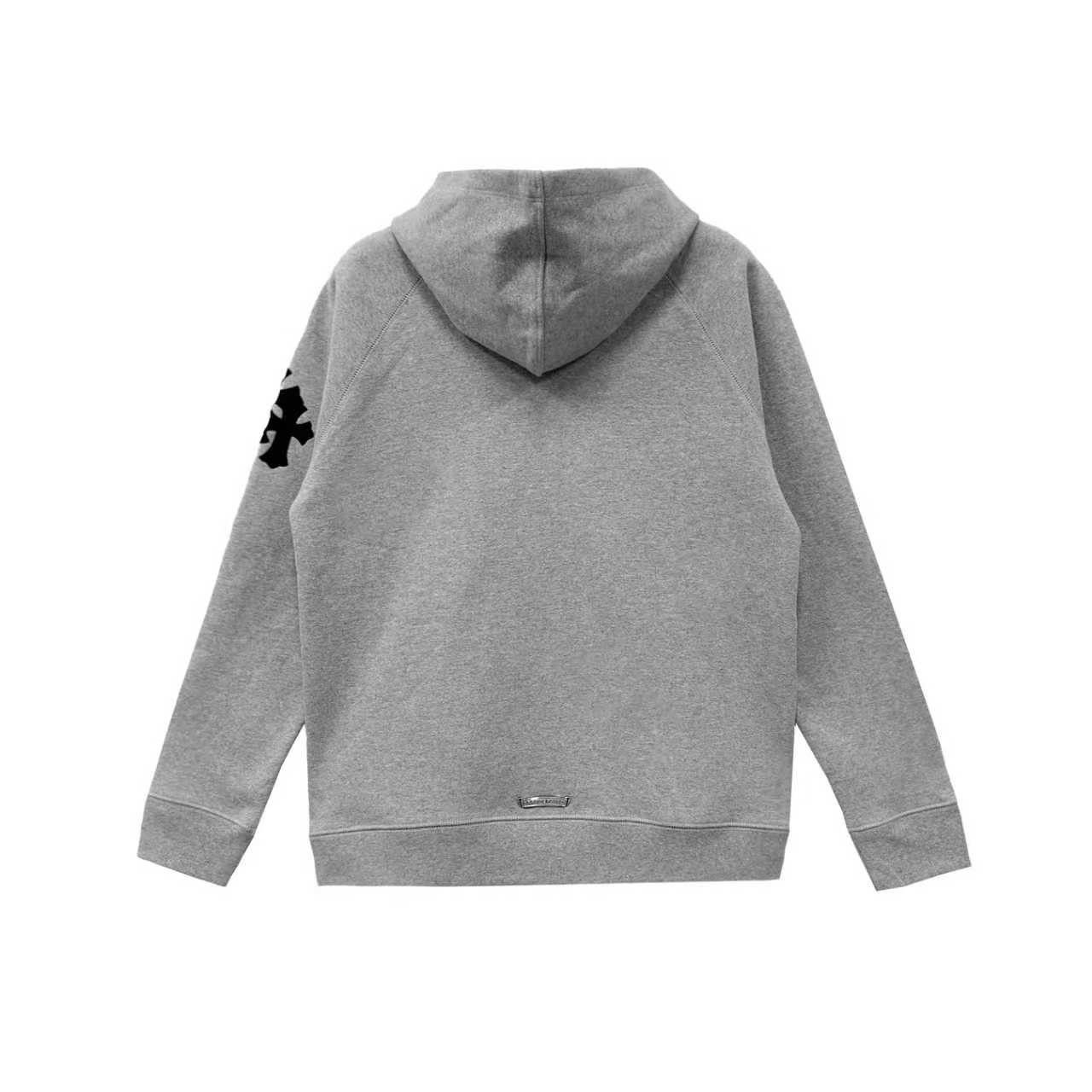 Chrome Hearts Chrome Hearts Triple Cross Leather Grey Pullover Hoodie Size US L / EU 52-54 / 3 - 2 Thumbnail