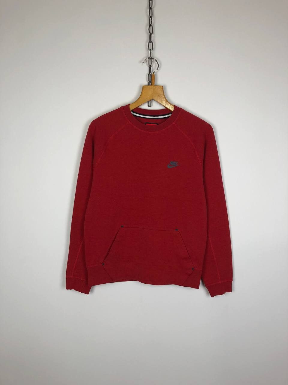 Nike Nike Tech Fleece Sweatshirt Crewneck Red size S Size US S / EU 44-46 / 1 - 1 Thumbnail