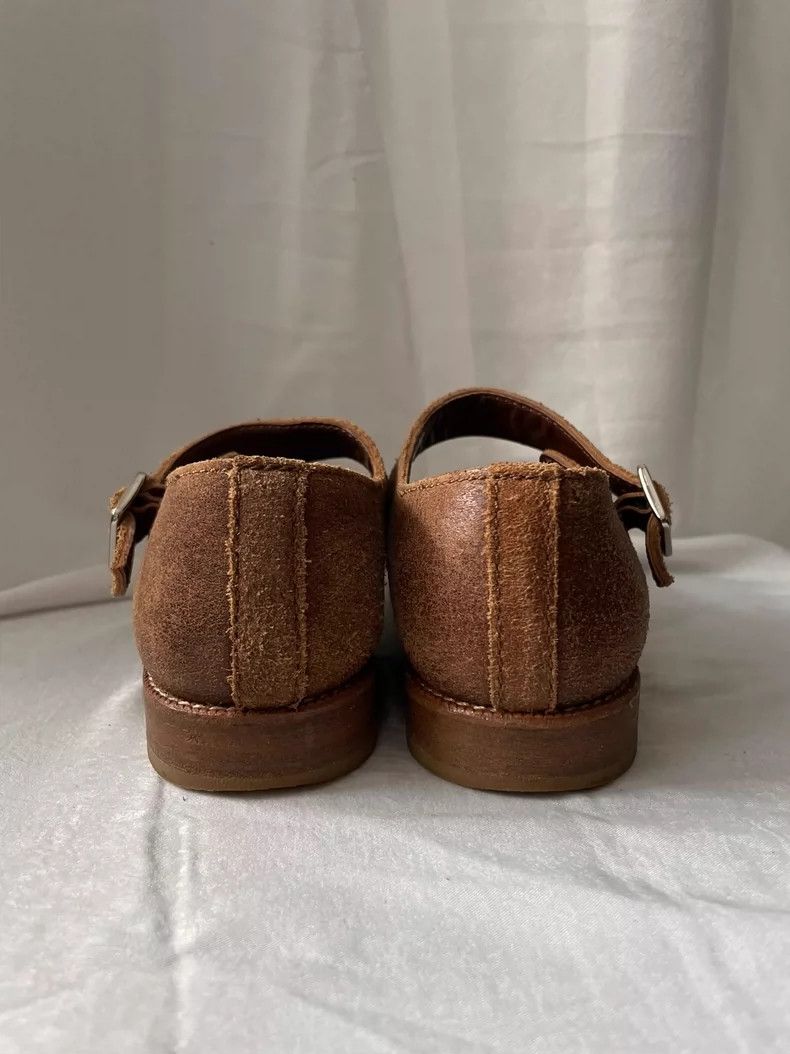 Comme des Garcons Comme des Garçons Craftsman Leather Mary Jane Brown Low Top Size US 7.5 / IT 37.5 - 6 Thumbnail