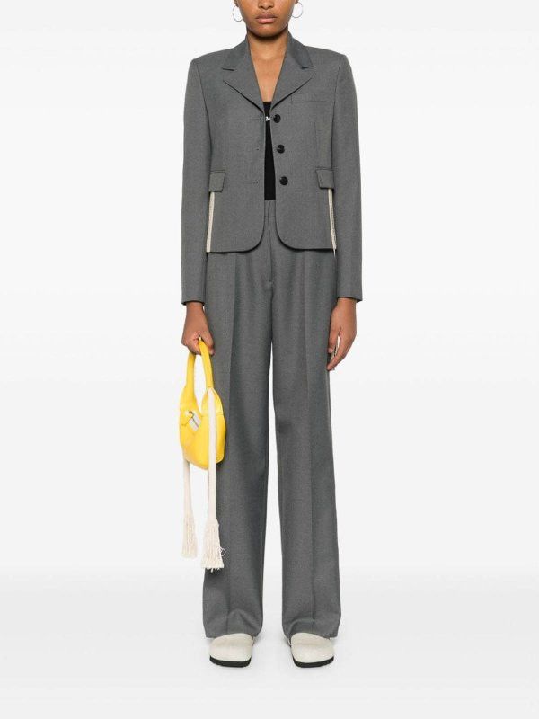 Palm Angels o1y1125 Blazer in Gray/Beige Size S / US 4 / IT 40 - 4 Thumbnail