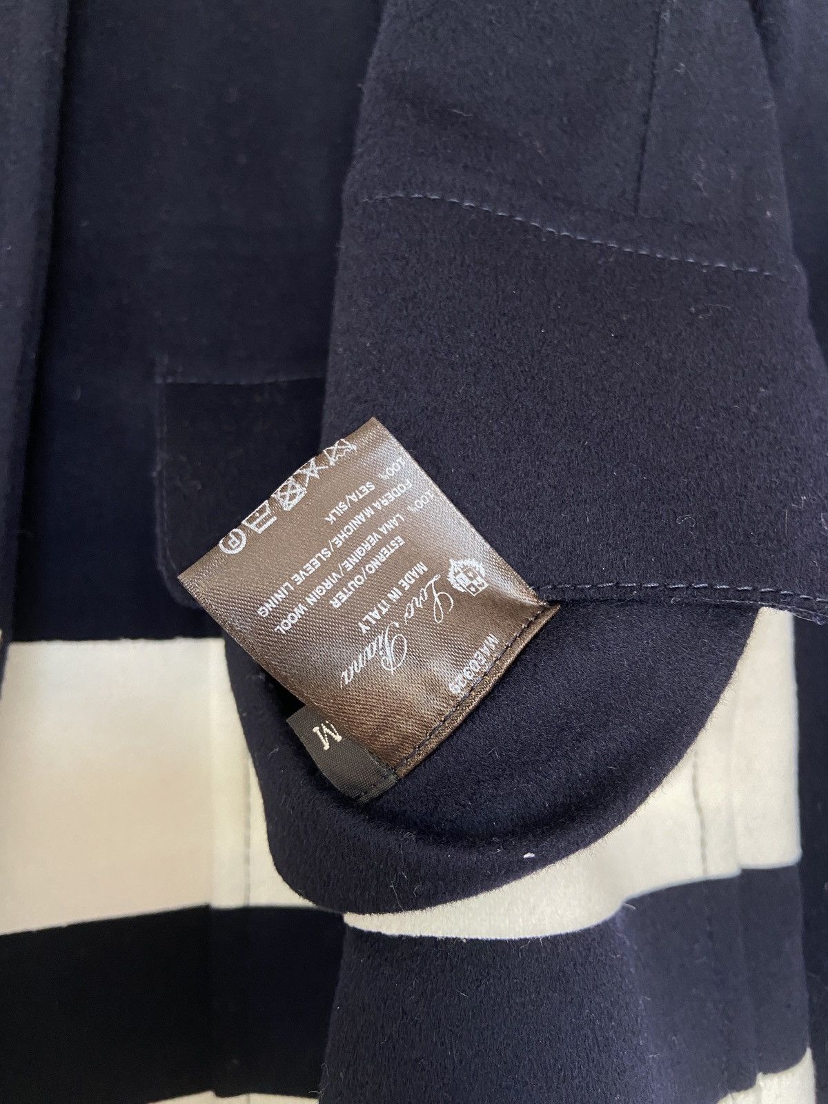 Loro Piana Loro Piana Double Breasted Felt Coat Dark Blue Size M / US 6-8 / IT 42-44 - 5 Thumbnail