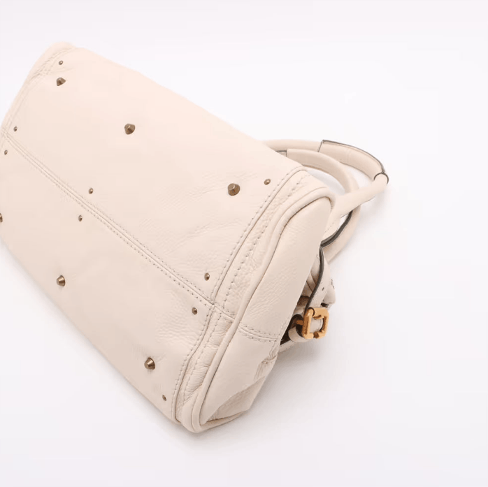 Chloe Paddington Leather Handbag Ivory Size ONE SIZE - 3 Thumbnail