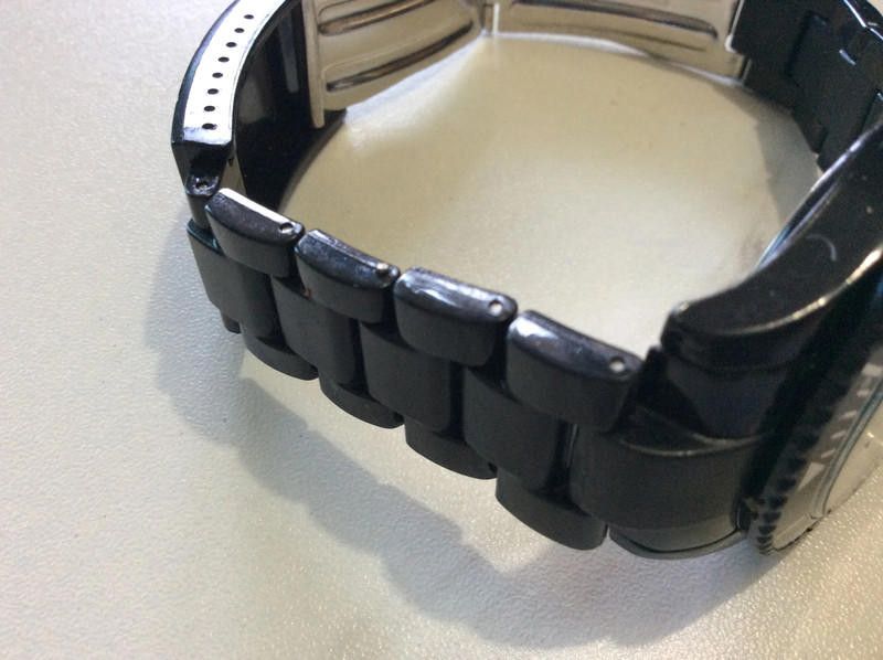 Designer Identity black plastic watch Size ONE SIZE - 2 Thumbnail