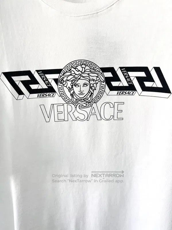 Versace Versace Men's Summer White Cotton T-Shirt . Size US XXL / EU 58 / 5 - 4 Thumbnail