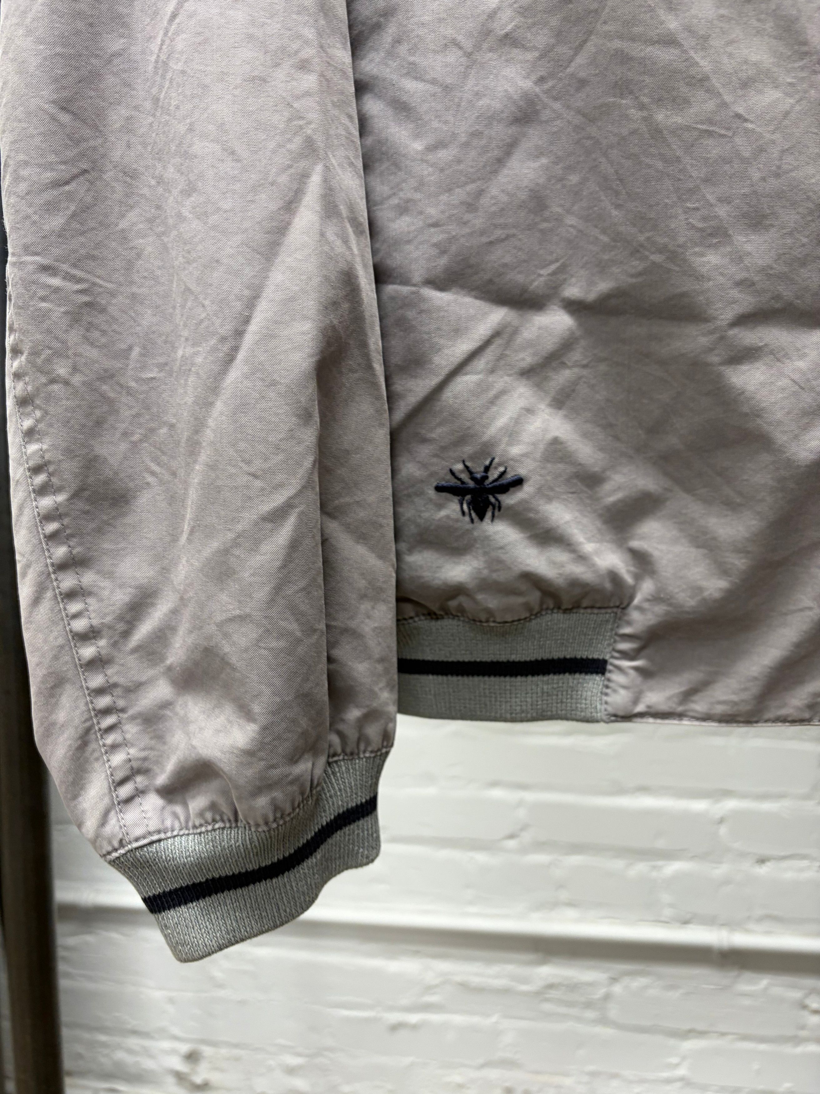 Dior SS2015 Dior Homme by Kris Van Assche ‘Bee Motif’ Grey Bomber Jacket Size US M / EU 48-50 / 2 - 3 Thumbnail