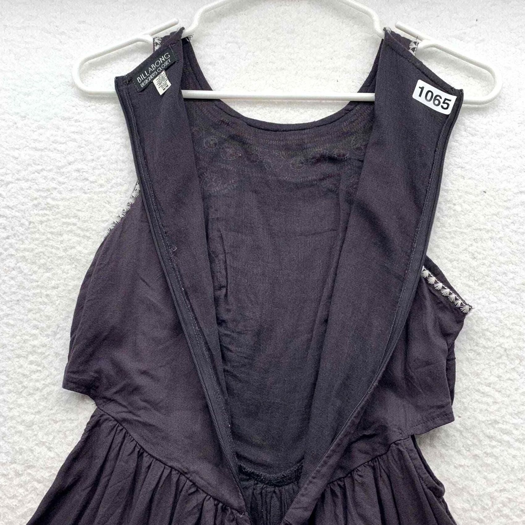 Billabong Billabong Sundress Womens M Boho Embroidered Hem Beach Casual Designer Sun Dress Size M / US 6-8 / IT 42-44 - 7 Thumbnail