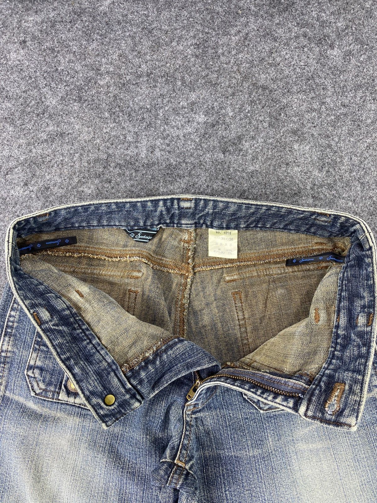 If Six Was Nine Japanese Brand Fanfasione Wash jeans - J1123 Size US 27 - 12 Thumbnail