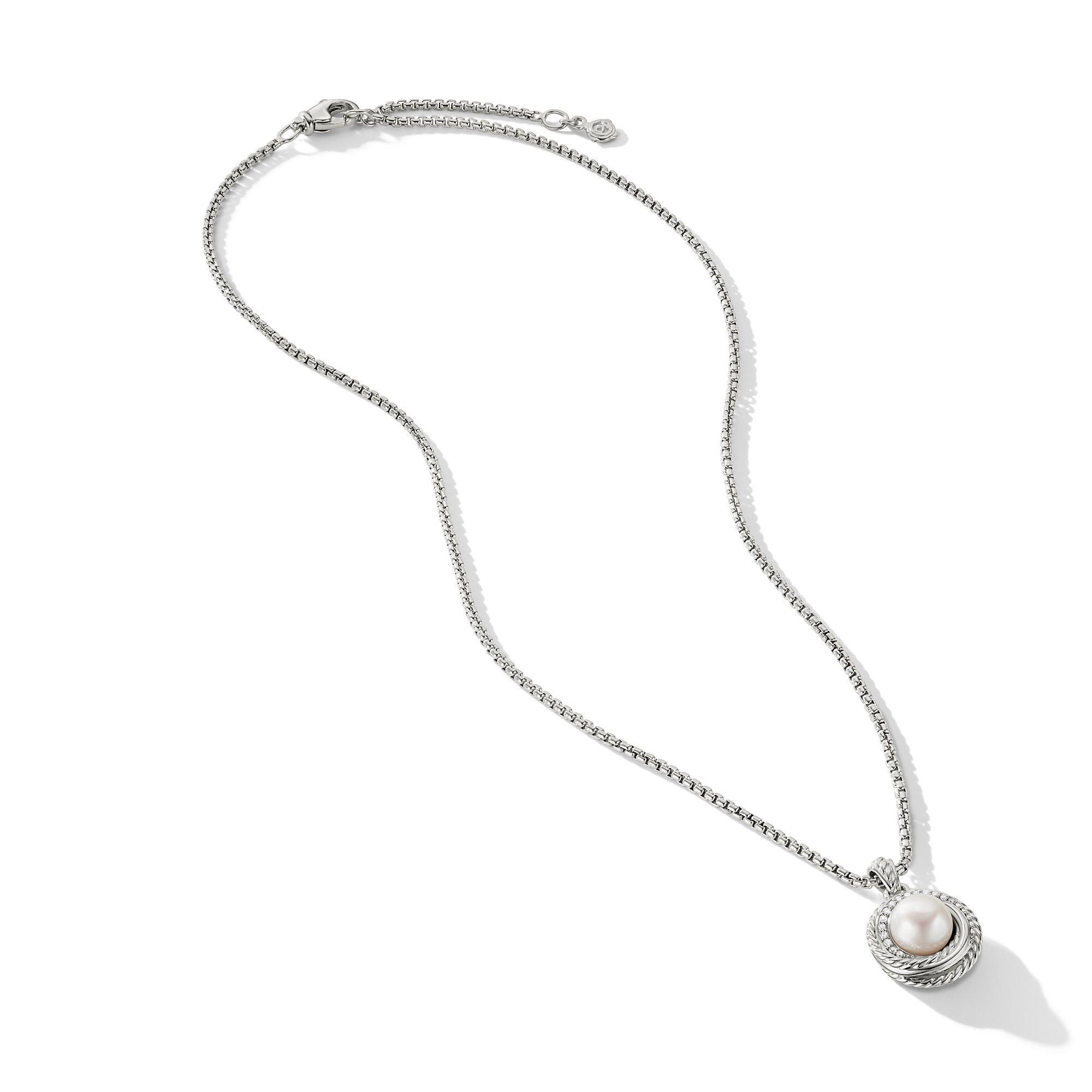 David Yurman o1w1db10526 N11781D Size:8/Crossover Necklace in Silver Size ONE SIZE - 3 Thumbnail