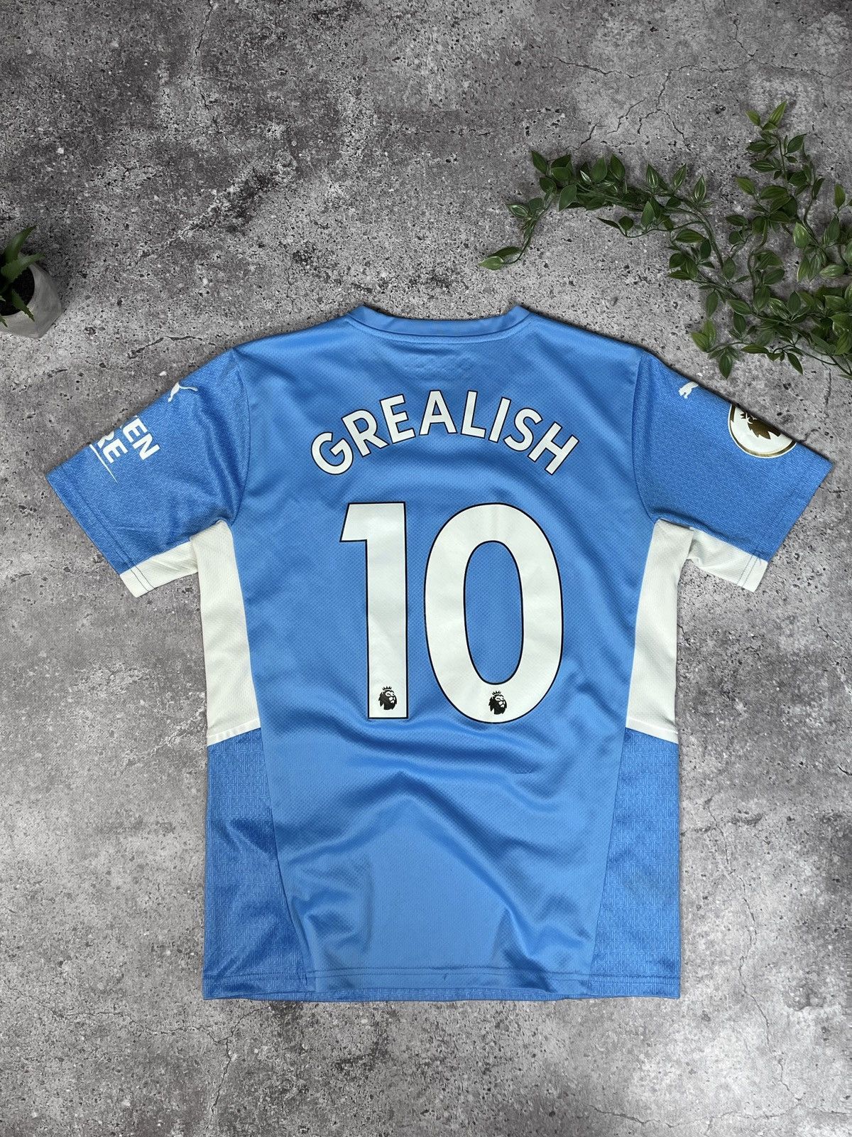 Puma Manchester City #10 Grealish 2021/2022 Away Soccer Jersey Size US M / EU 48-50 / 2 - 5 Thumbnail
