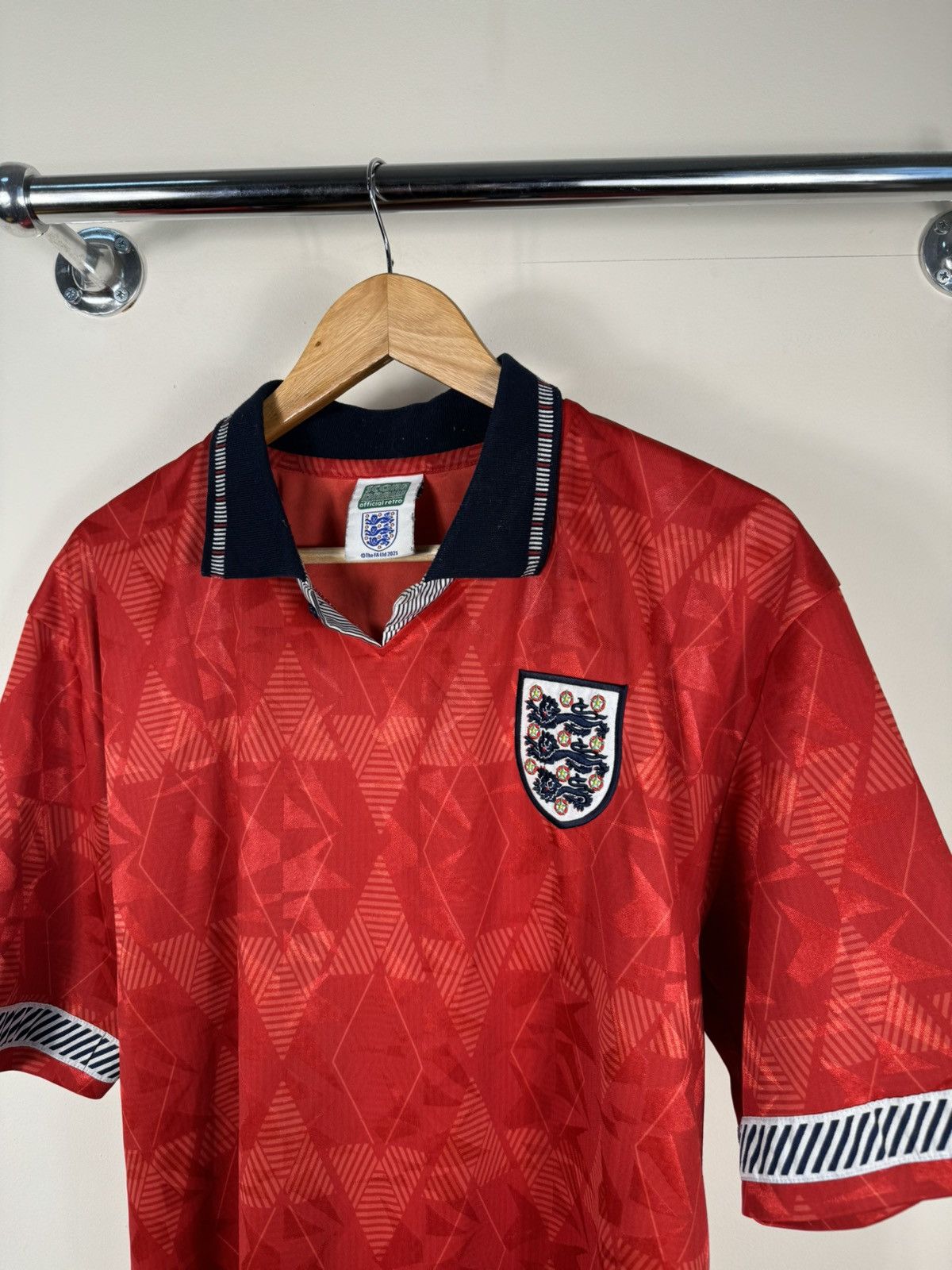 Nike × Vintage Vintage Score Draw ENGLAND NATIONAL TEAM JERSEY T SHIRT Size US L / EU 52-54 / 3 - 2 Thumbnail