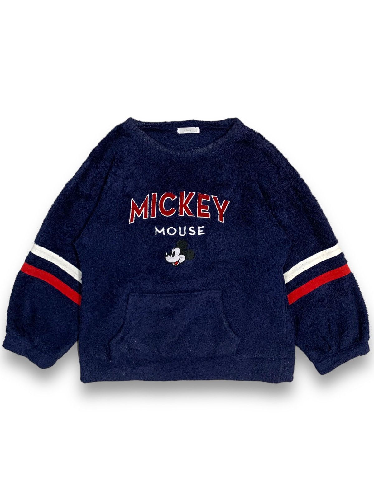 Disney Vintage Disney Mickey Mouse Big Logo Fleece Sweatshirts Size US L / EU 52-54 / 3 - 1 Thumbnail
