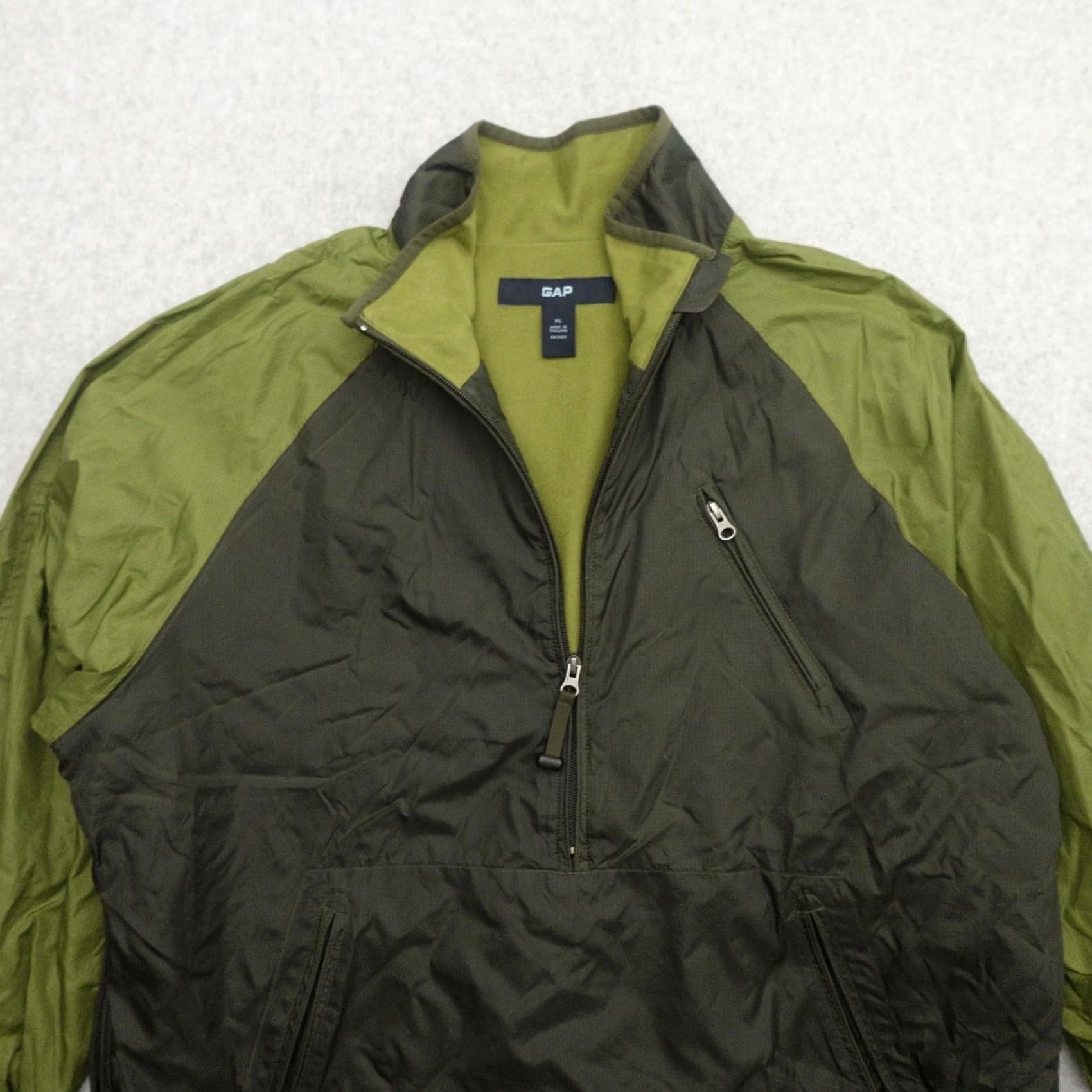 Gap GAP XL Olive Green Parachord Pullover Anorak Jacket Zipper Mens Size XL (26X30) Size US XL / EU 56 / 4 - 7 Thumbnail