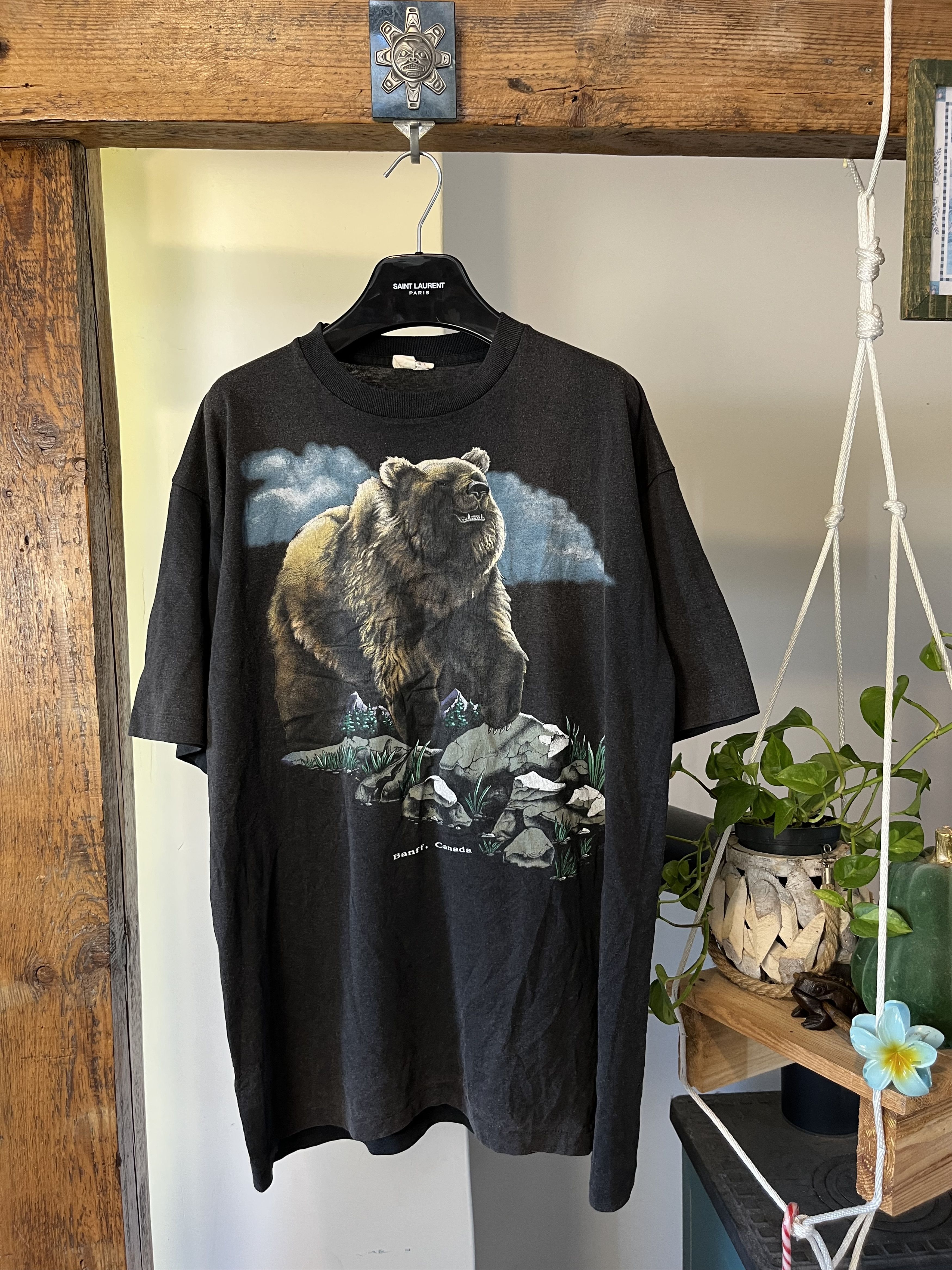 Vintage Vintage 80s Grizzly Bear Banff Canada Size US XL / EU 56 / 4 - 1 Thumbnail