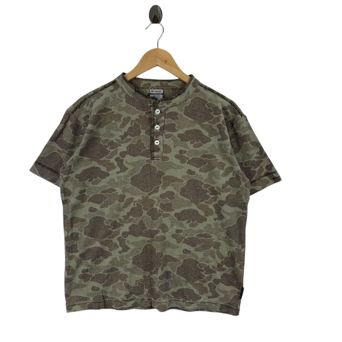 Columbia COLUMBIA USA TITANIUM Woodland Camouflage Henley Tee Shirt Size US S / EU 44-46 / 1 - 3 Thumbnail