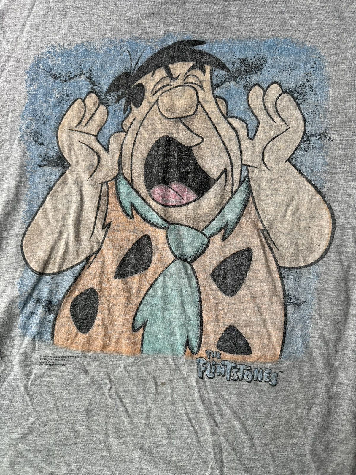 Vintage The Flintstones 1994 T-shirt • Hanna-Barbera • Vintage Gray Size US M / EU 48-50 / 2 - 3 Thumbnail