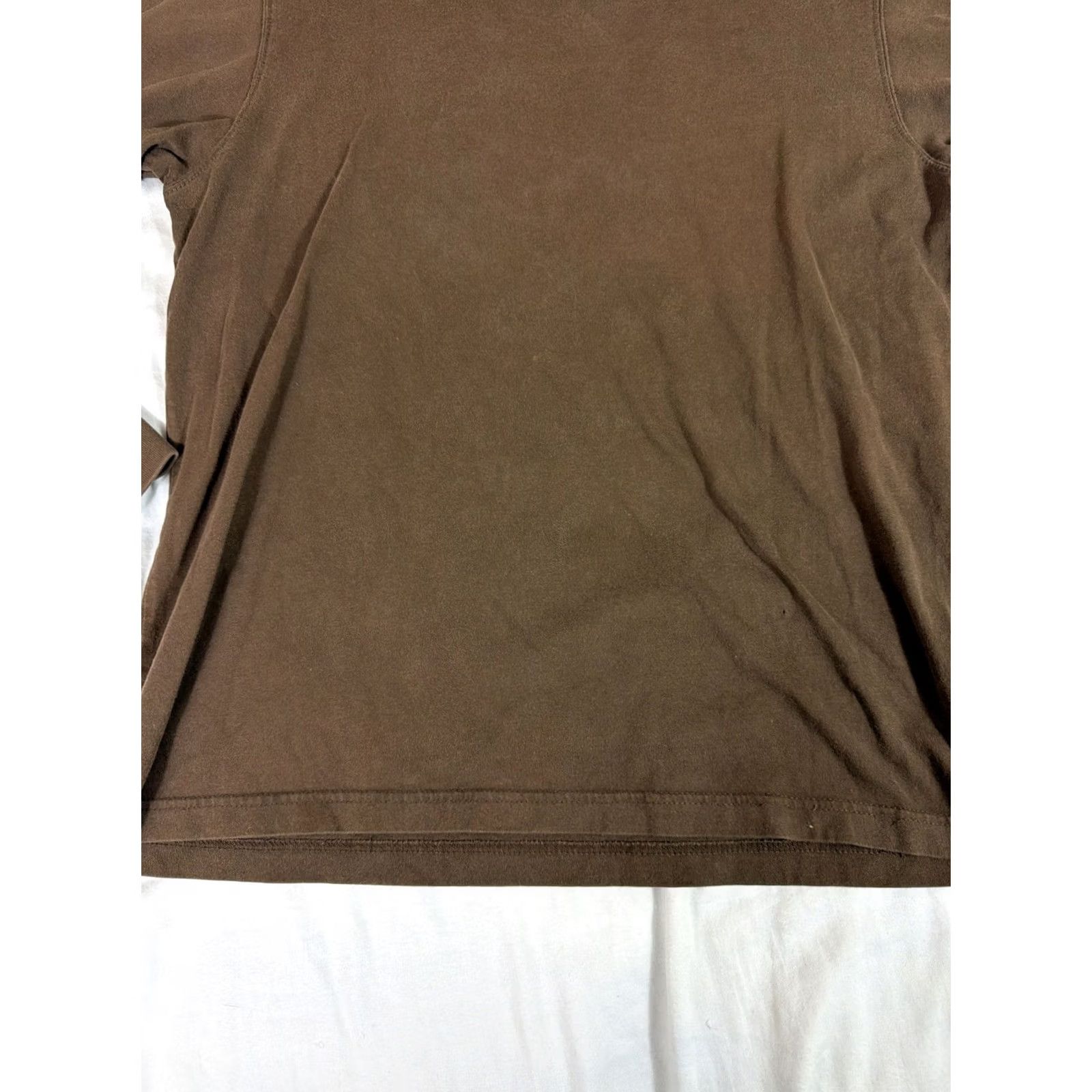 Eddie Bauer Eddie Bauer Men’s T-Shirt Long Sleeve Brown Cotton M Regular Shirt Mens Brown Long Sleeve Cotton T Shirt Size US M / EU 48-50 / 2 - 5 Thumbnail