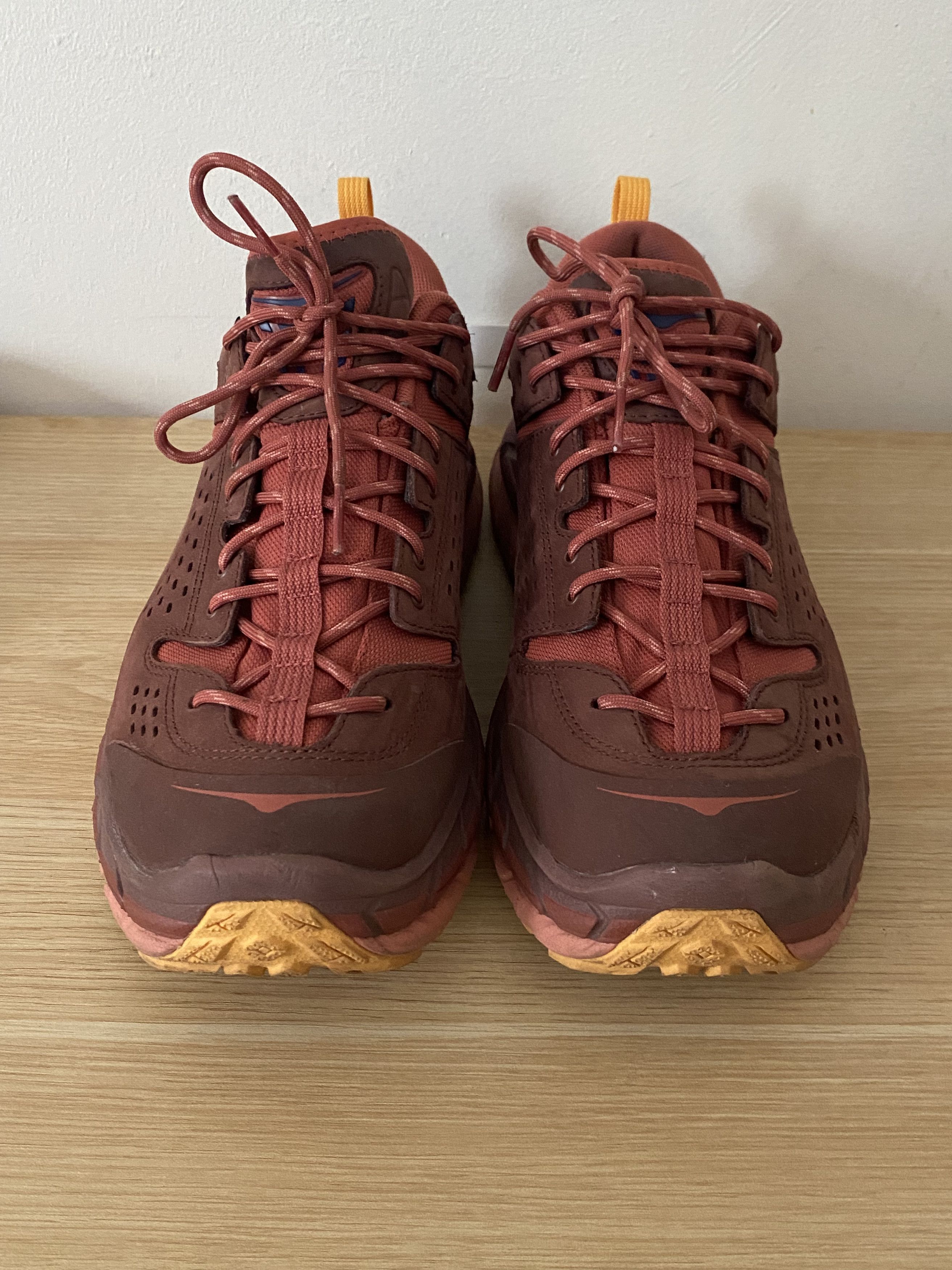 image of Hoka Tor Ultra Low Shoes in Spice/Hot Sauce, Men's (Size 11)