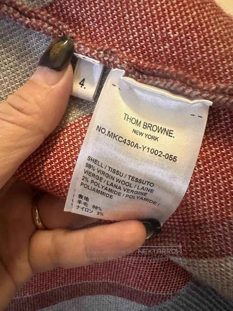 Thom Browne Thom Browne Striped Knit Cardigan Size US XL / EU 56 / 4 - 3 Thumbnail