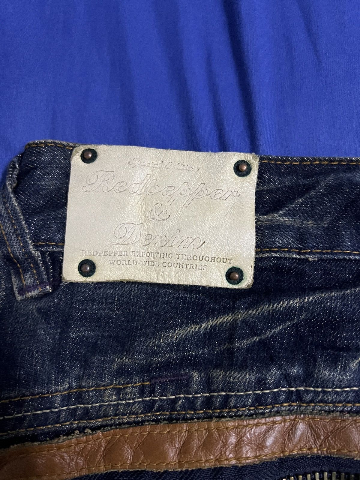 Designer × Japanese Brand REDPEPPER FLARED JEANS JAPANESE BRAND DENIM Size US 34 / EU 50 - 11 Thumbnail