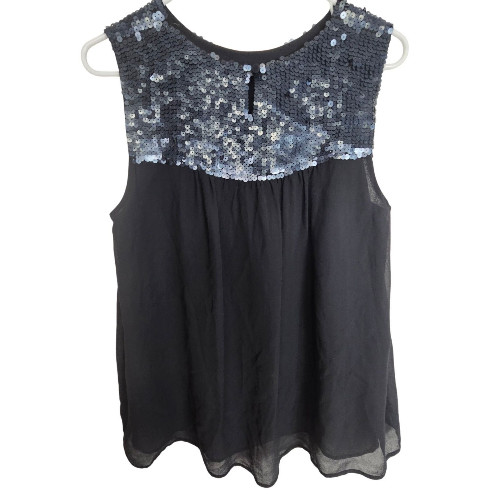 Theory Theory Womens Piedmont Silk Sequin Blouse L Designer Classy Size L / US 10 / IT 46 - 7 Thumbnail