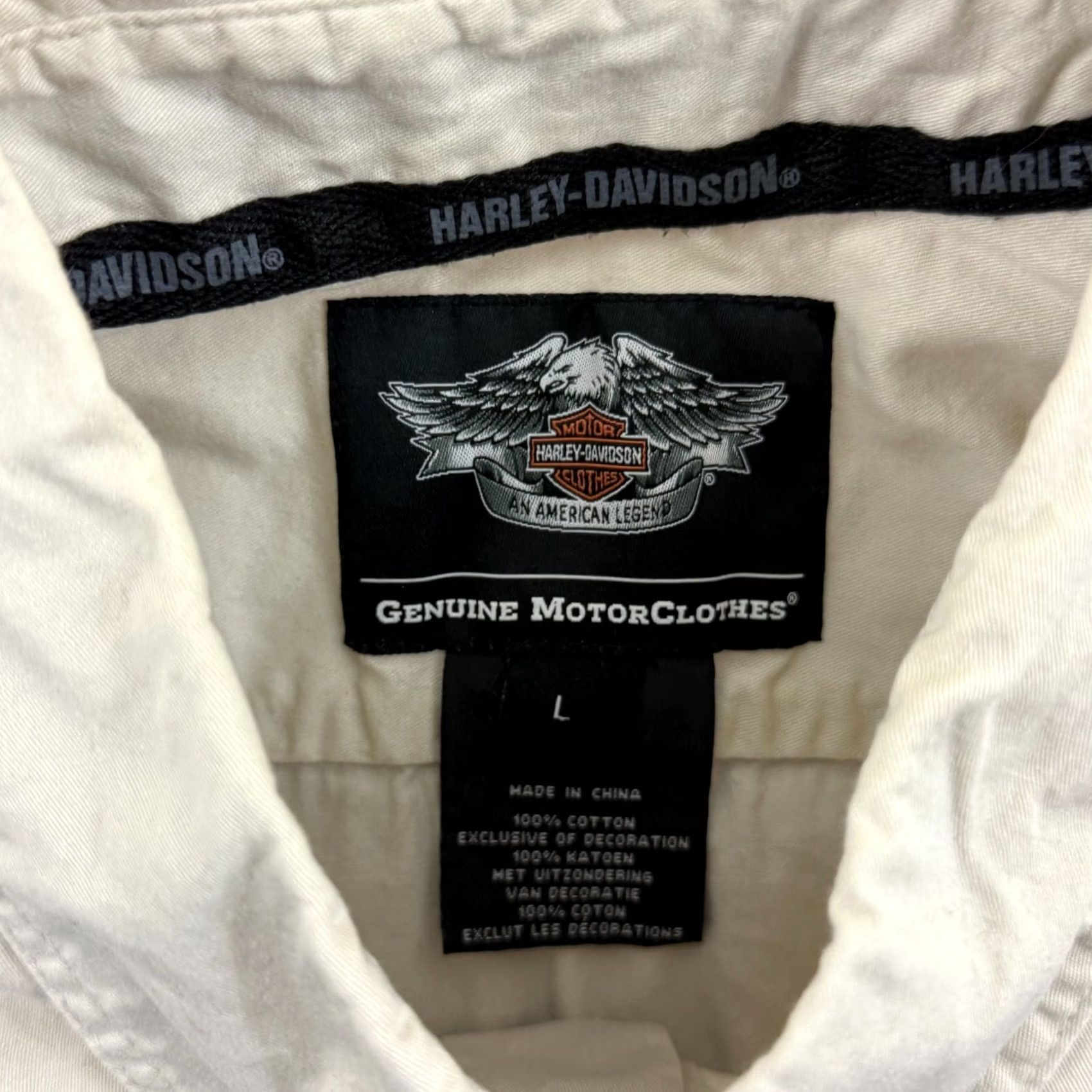 Harley Davidson VINTAGE Harley Davidson Shirt Mens L Short Sleeve Button Up Motorcycles Biker Size US L / EU 52-54 / 3 - 7 Thumbnail