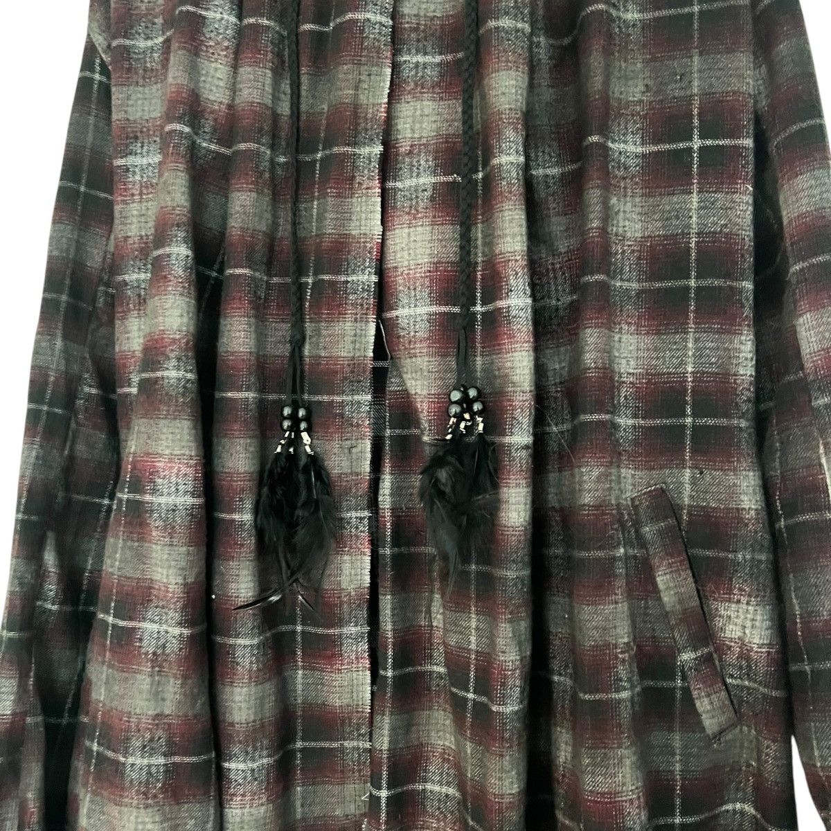 CIVARIZE Civarize plaid cardigan w bead tassels Size US M / EU 48-50 / 2 - 3 Thumbnail