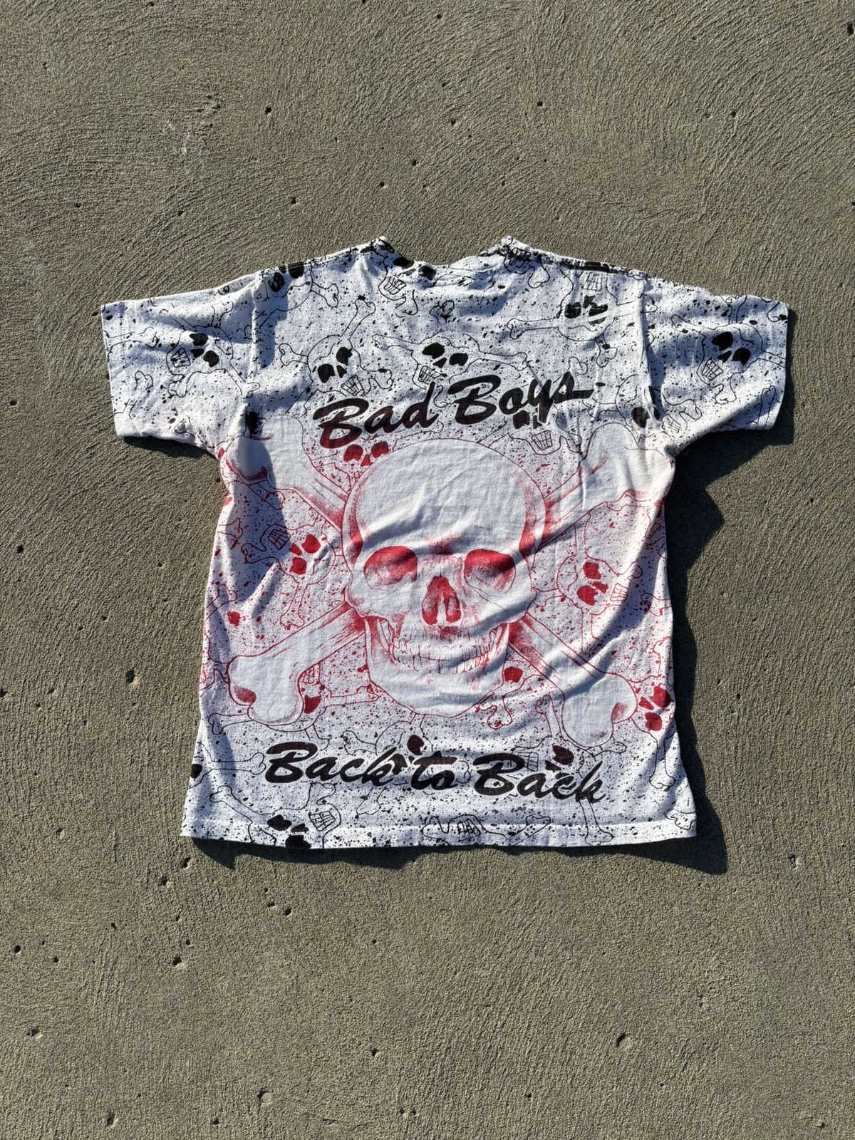 Vintage RARE Vintage 90s Detroit Pistons Bad Boys AOP T Shirt Size US M / EU 48-50 / 2 - 3 Thumbnail