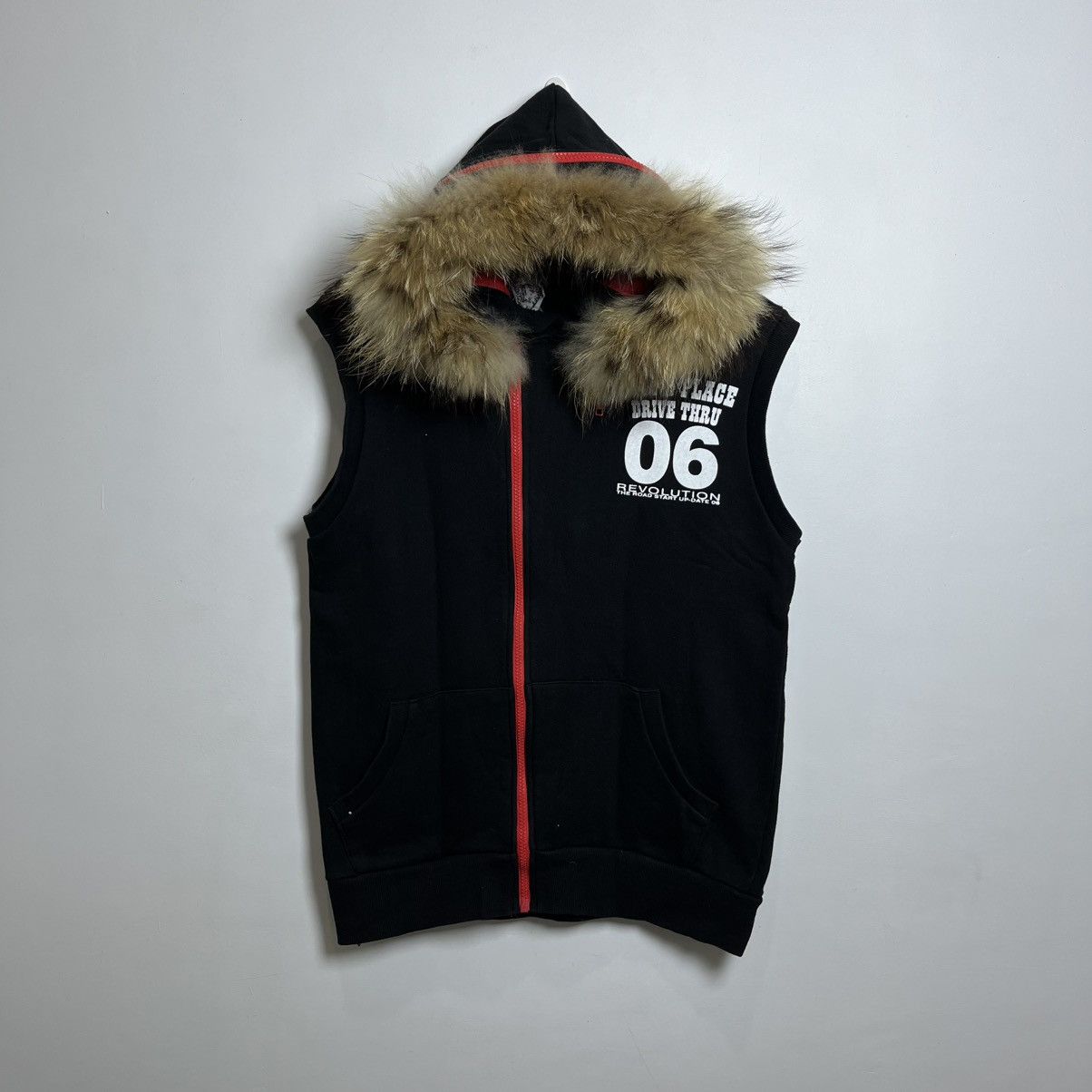 Hysteric Glamour Faux Fur Hoodie Vest With Zipper Up To Hood Japanese Style Size US M / EU 48-50 / 2 - 1 Thumbnail