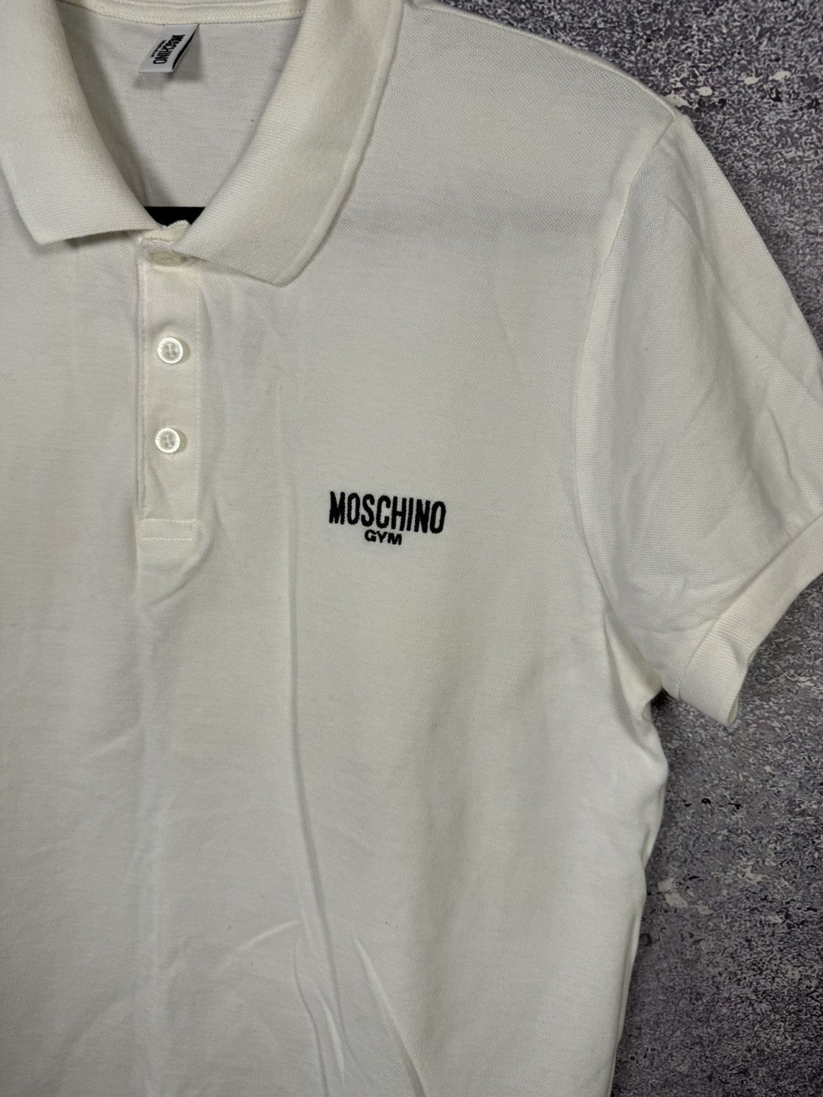Moschino Moschino Gym Underwear White Polo Size US M / EU 48-50 / 2 - 3 Thumbnail