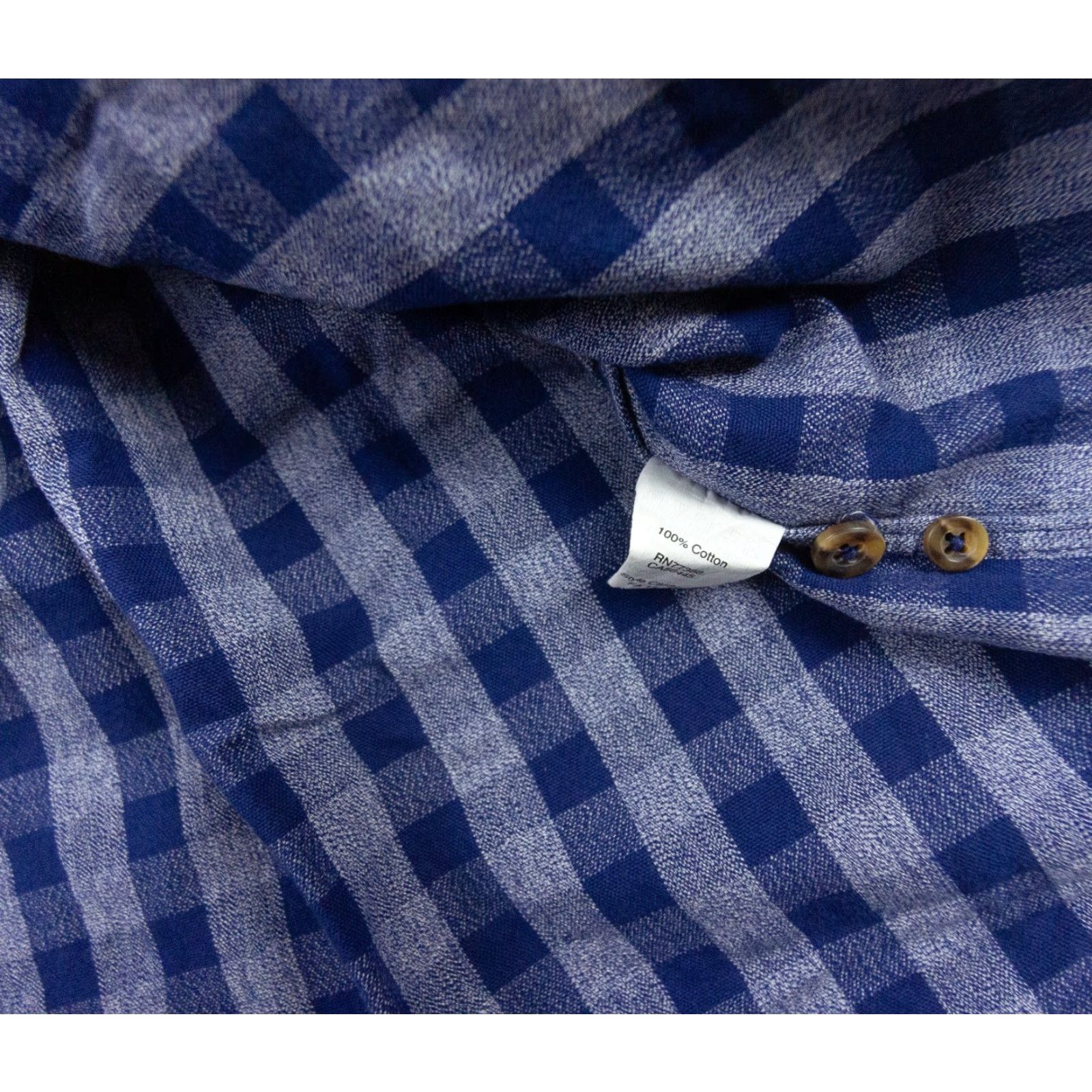 J.Crew VINTAGE J.CREW Men's Shirt Long Sleeve Button Up Plaid Cotton Fall Spring Summer Winter XL Blue Preppy Size US XL / EU 56 / 4 - 7 Thumbnail