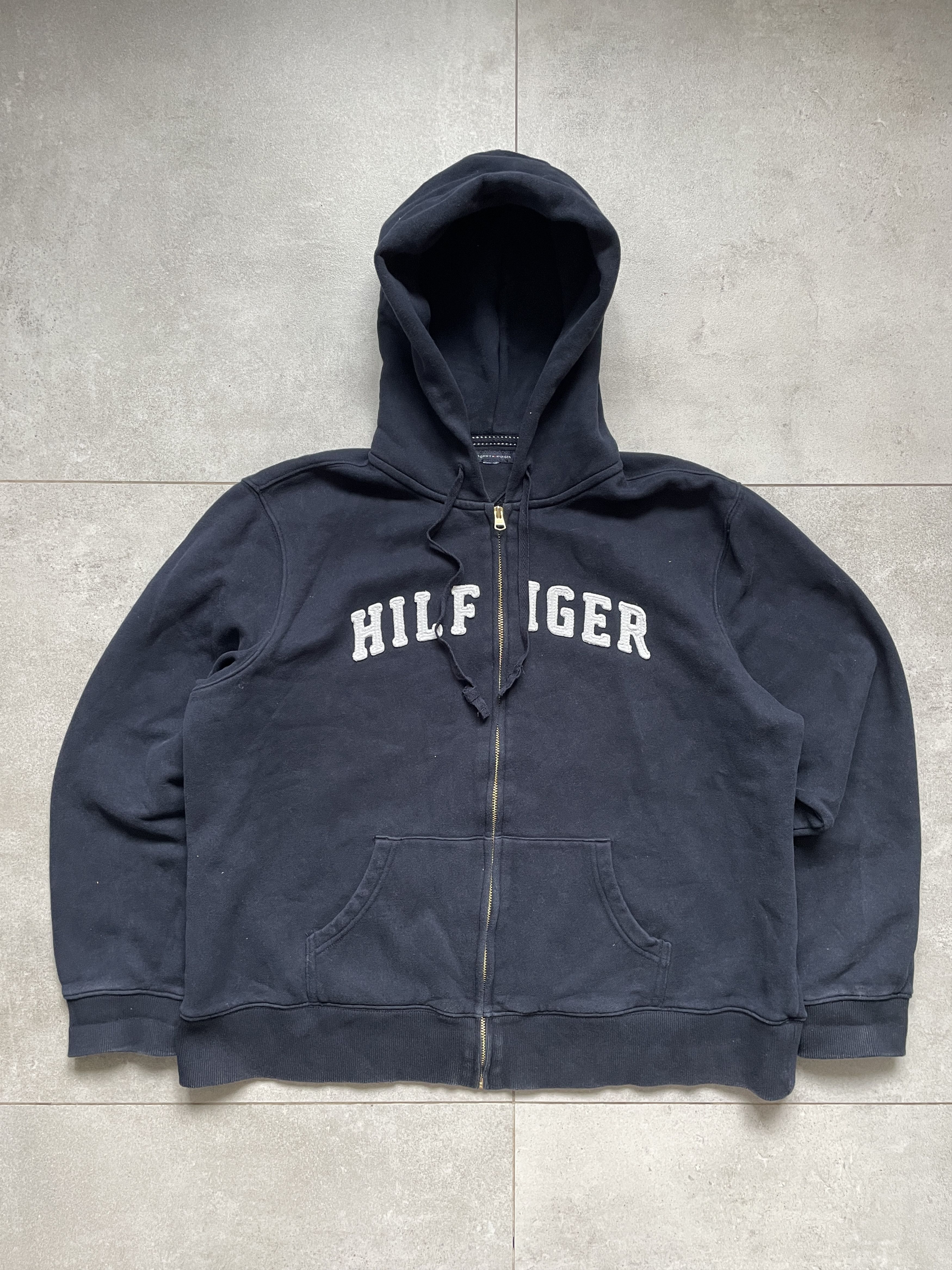 Tommy Hilfiger TOMMY HILFIGER NAVY GREAT BOXY ZIP HOODIE Size US M / EU 48-50 / 2 - 1 Thumbnail
