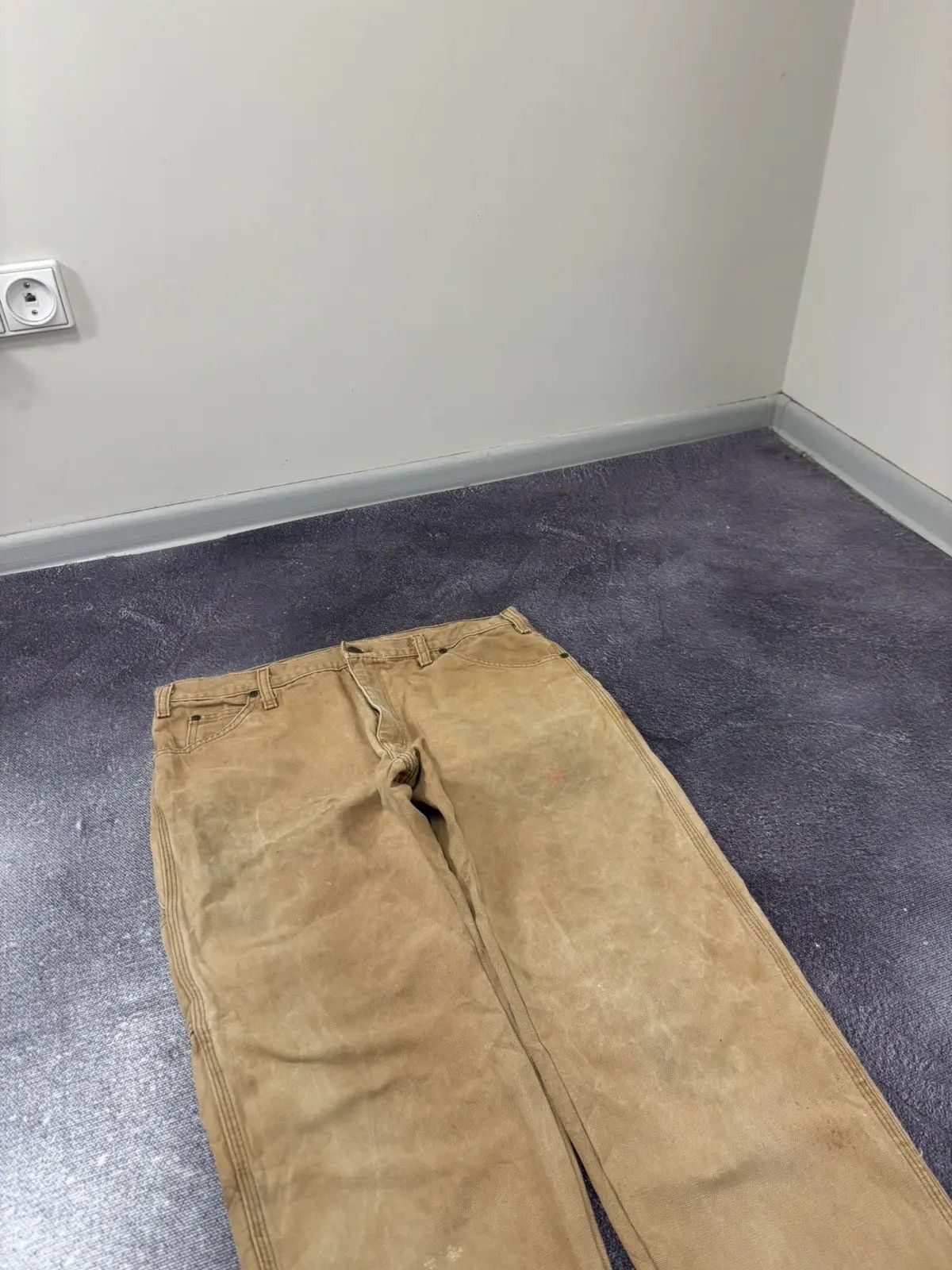 Dickies × Vintage Vintage Dickies USA Denim Orange Work Hype Pants Jeans Size US 36 / EU 52 - 7 Thumbnail