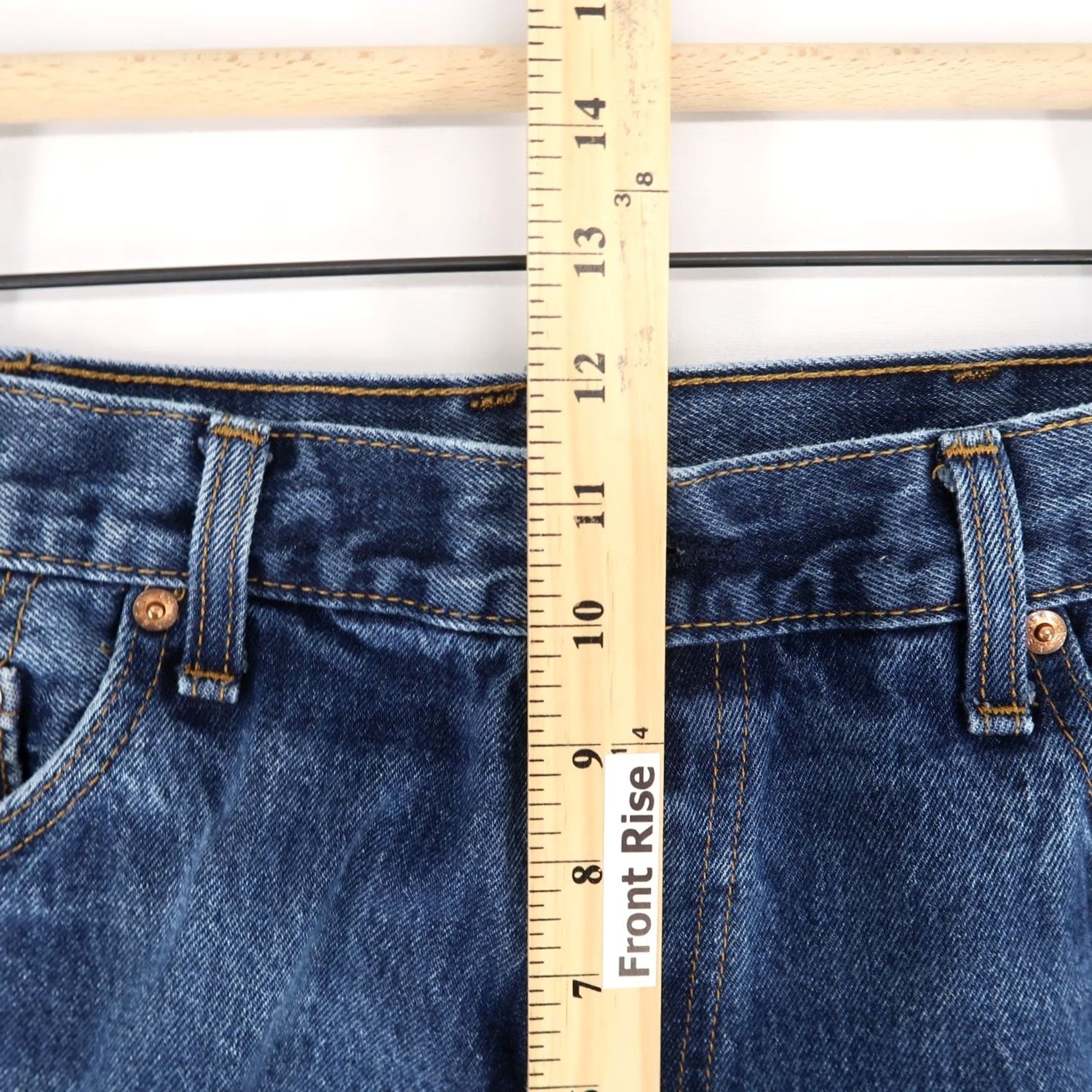 Levi's Levi's 517 Jeans Mens 36x32 Blue Bootcut Slim Denim Zip Fly Size US 36 / EU 52 - 6 Thumbnail