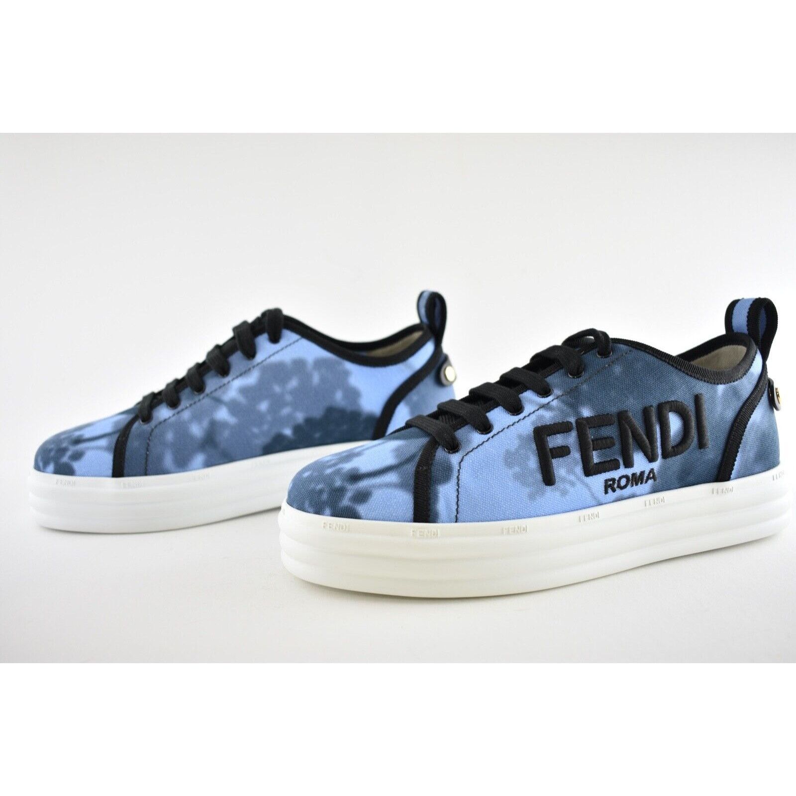 Fendi Rise Tie Dye Platform Logo Low Top Trainer Sneaker 39 Size US 9 / IT 39 - 10 Thumbnail
