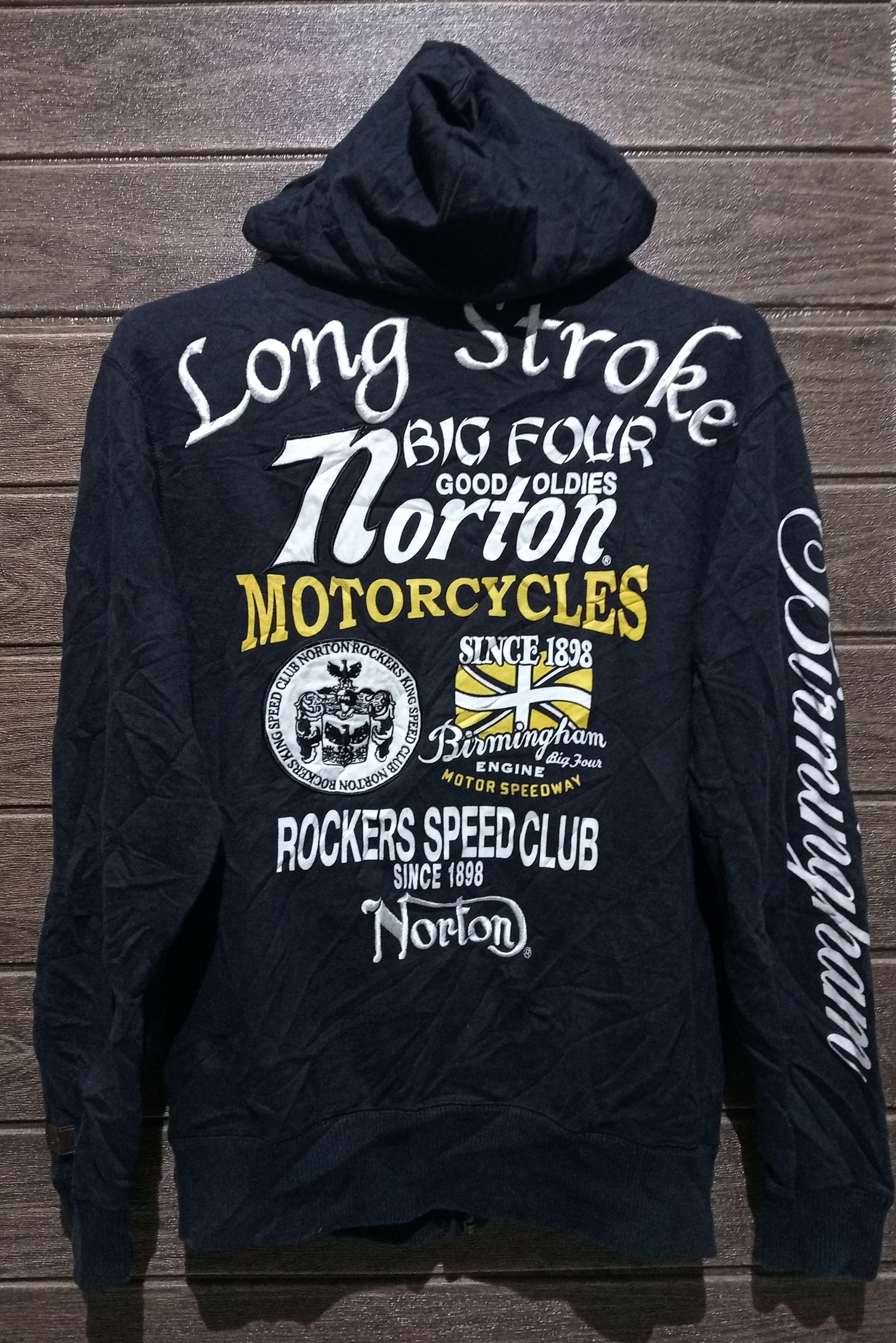 Norton Vintage Norton Motorcycles Speed Club Pullover Zipper Hoodie Size US L / EU 52-54 / 3 - 1 Thumbnail