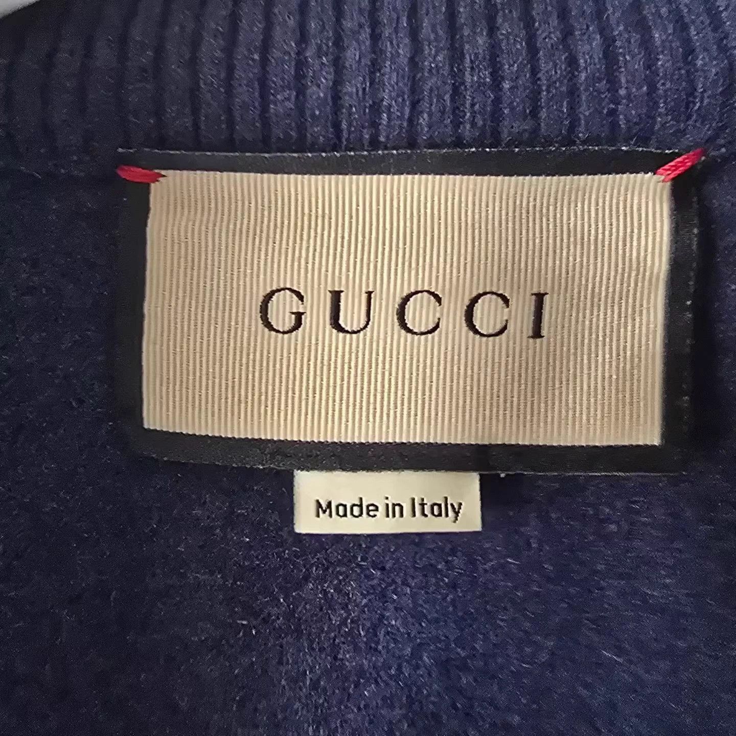 Gucci Gucci Men's Red & Green Web Wool Jacket Size US S / EU 44-46 / 1 - 5 Thumbnail