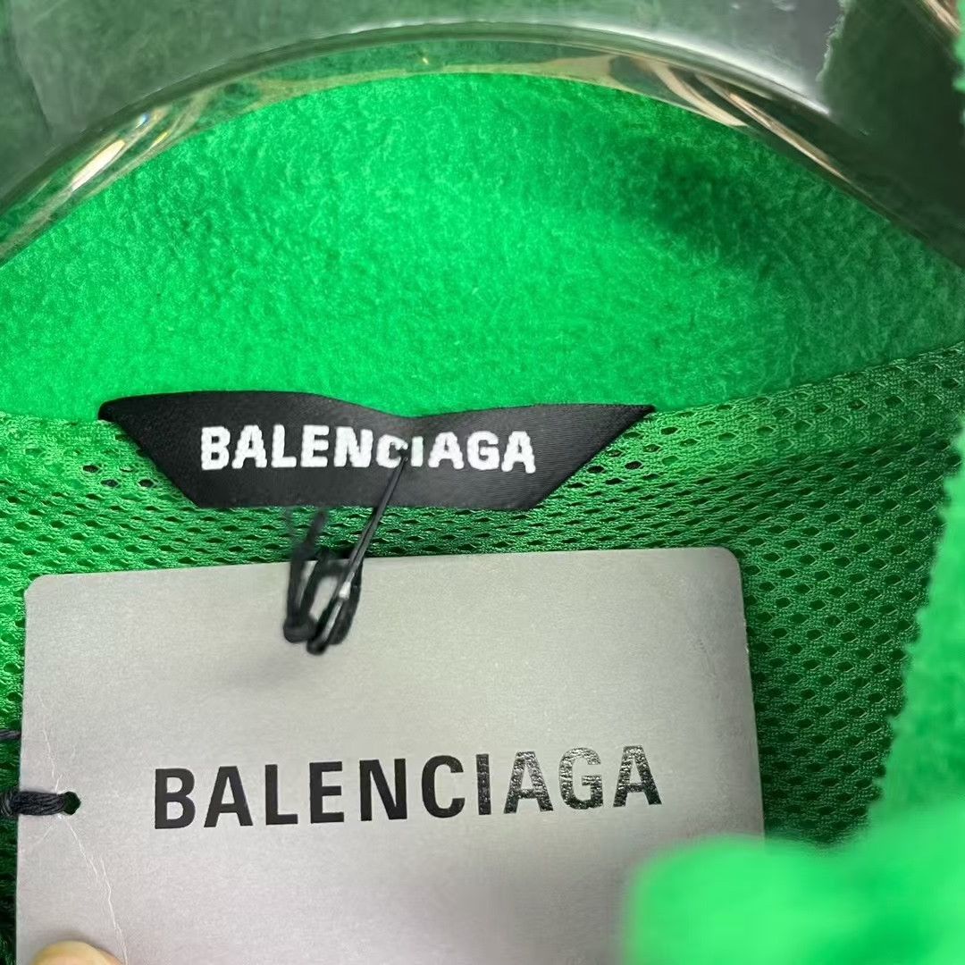 Balenciaga Balenciaga Small Label Green Polar Fleece Zip Jacket 2501-N Size US S / EU 44-46 / 1 - 3 Thumbnail