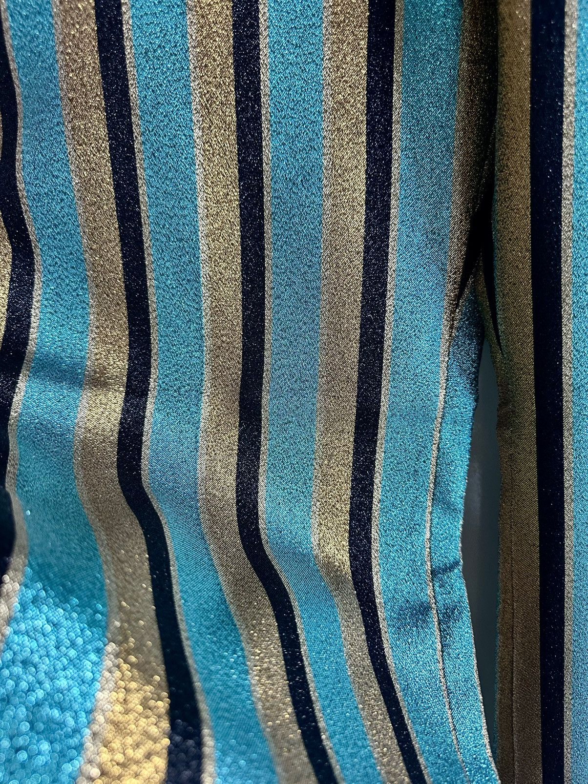 Gucci Gucci Metallic stripe suit jacket and trousers 48 Size 48R - 6 Thumbnail