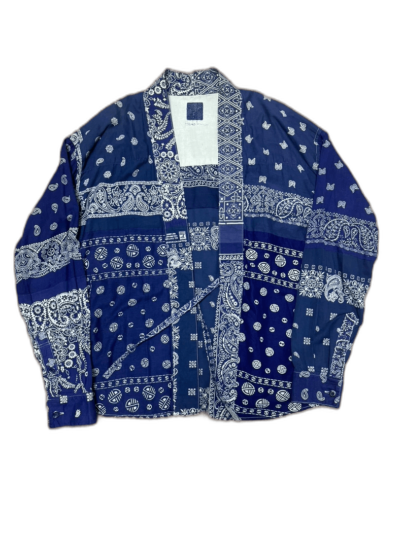 Kapital blue paisley print kimono shirt Size US L / EU 52-54 / 3 - 1 Thumbnail
