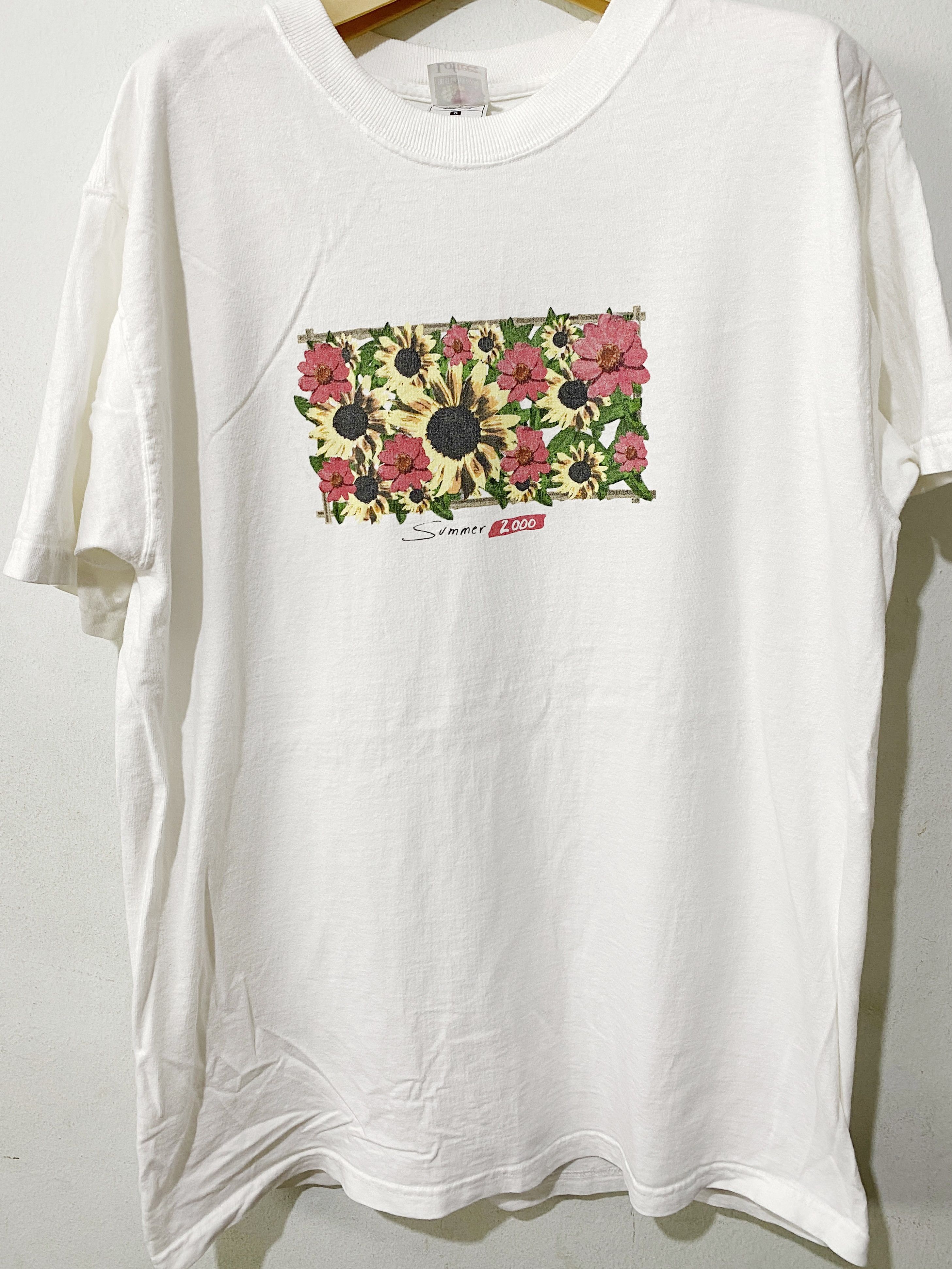 Vintage Vintage Summer Flower Shirt Size US L / EU 52-54 / 3 - 1 Thumbnail