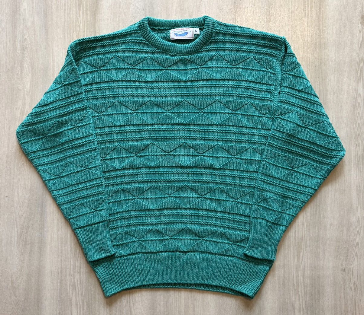 Vintage Vintage Bar Harbor Knits Geometric Knit Sweater Size US L / EU 52-54 / 3 - 1 Thumbnail