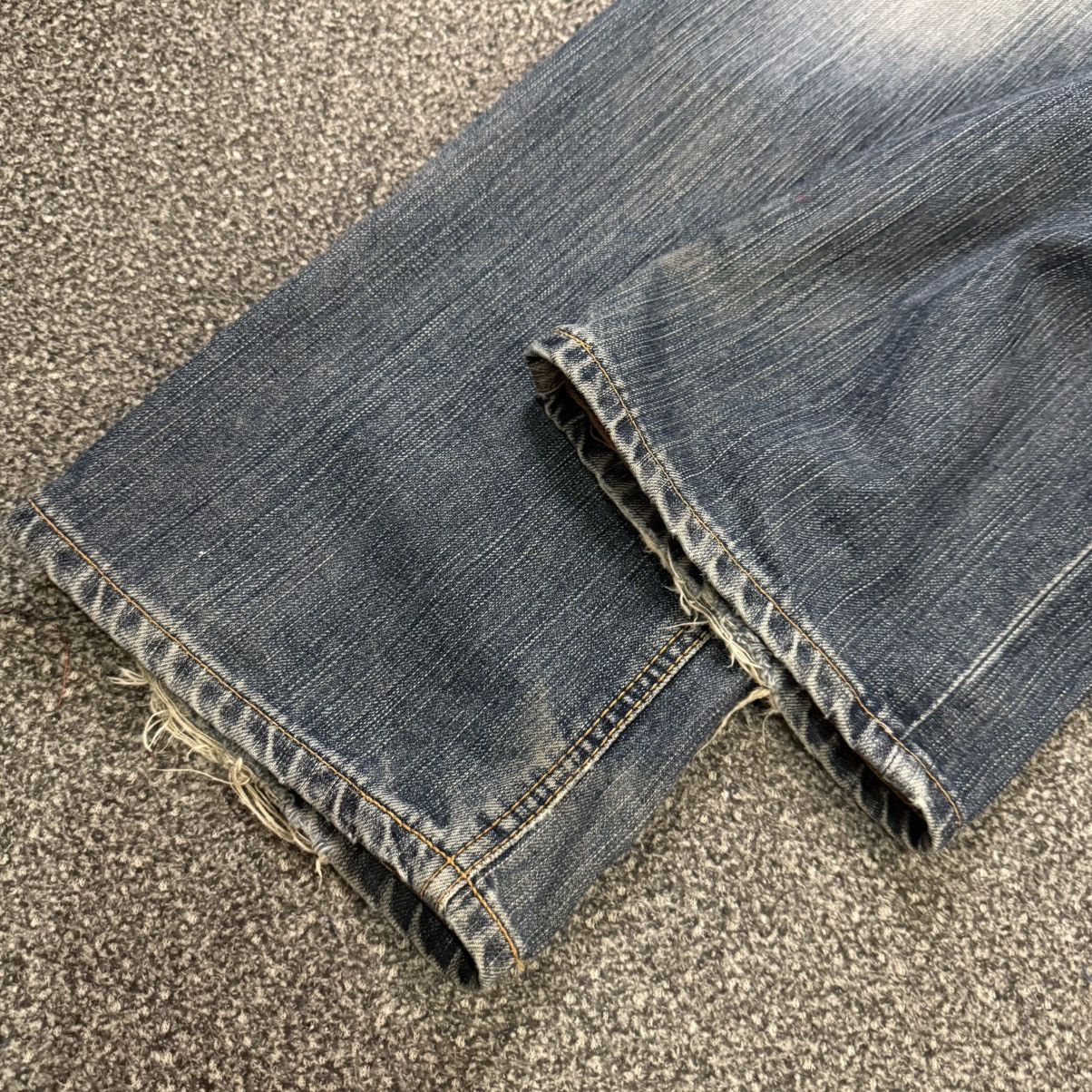 If Six Was Nine 90s Flared Japanese Wideleg Edwin 503 Mud Distressed Denim Size US 36 / EU 52 - 5 Thumbnail