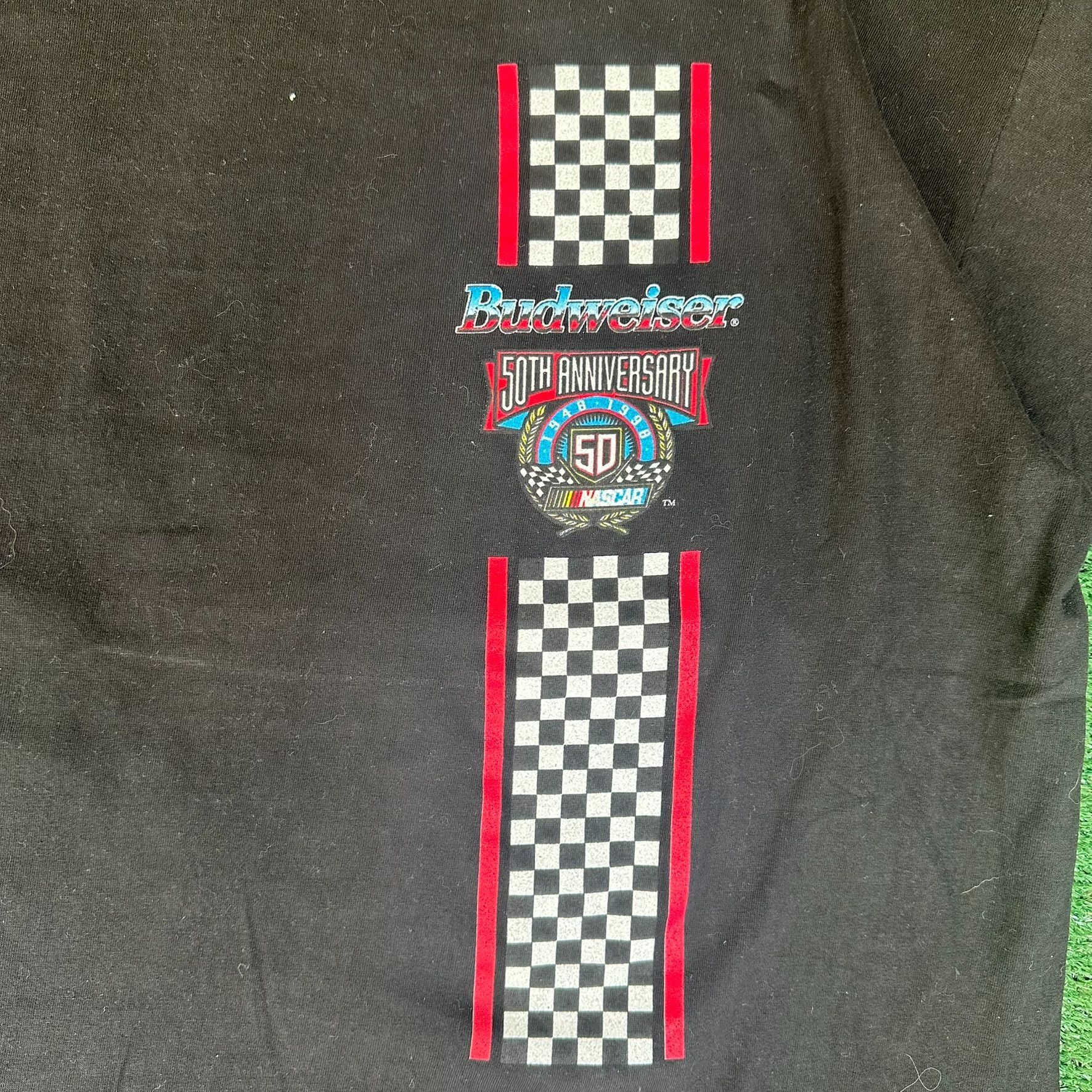 Budweiser Vintage 90s NASCAR Budweiser Racing T-Shirt 1998 Grunge Stre Size US L / EU 52-54 / 3 - 6 Thumbnail