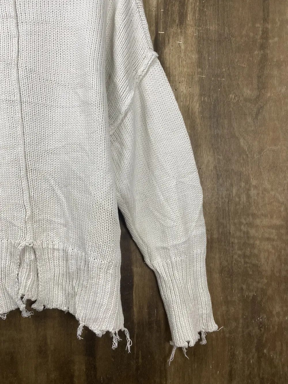 Homespun Knitwear DL Archives distressed ripped sweatshirt Knitwear #Z114 Size US M / EU 48-50 / 2 - 13 Thumbnail