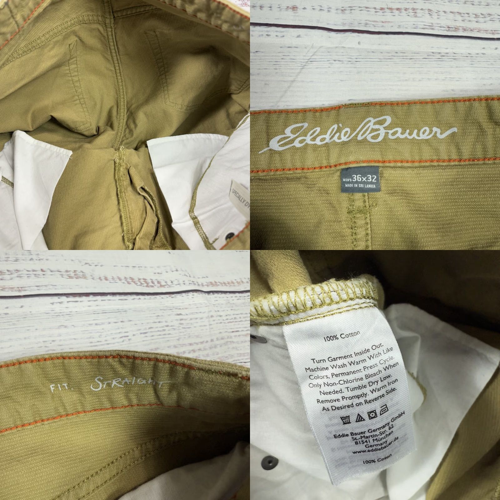 Eddie Bauer Eddie Bauer Corduroy Pants Brown Cotton Men's 36 Straight Jeans Dress Pants Sz 36 Regular 30.5in Inseam Mens Size US 36 / EU 52 - 8 Thumbnail