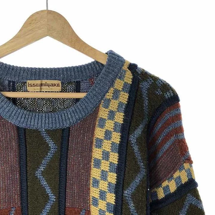 Issey Miyake issey miyake size:one size Jacquard knitted sweater Size US XXS / EU 40 - 2 Thumbnail