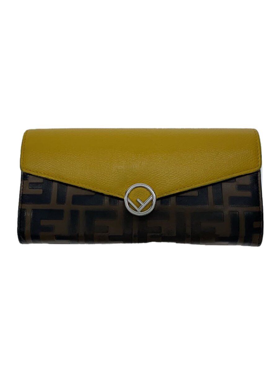 Fendi Fendi Leather Long Wallet Yellow Size ONE SIZE - 1 Thumbnail