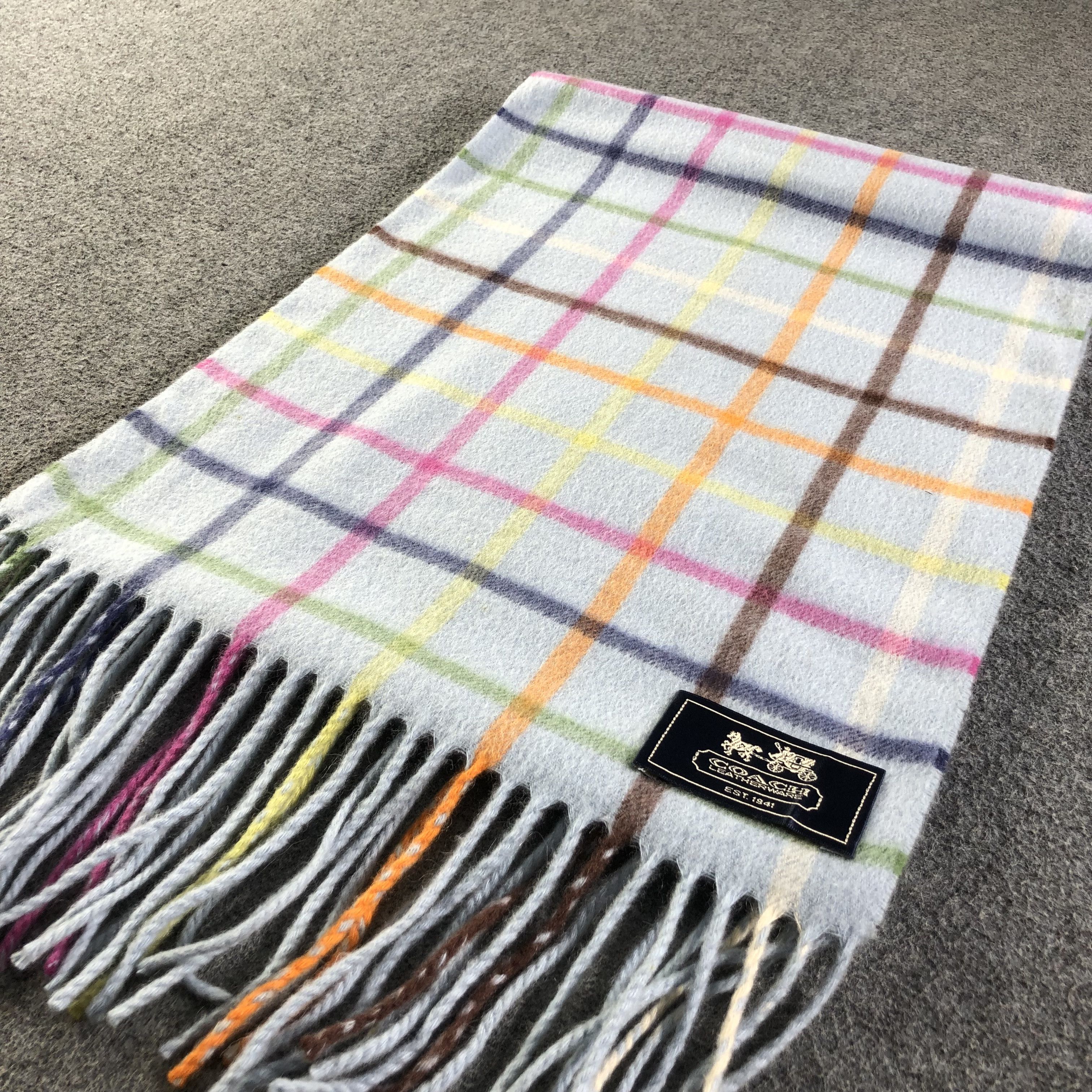 Coach Coach Cashmere Scarf Muffler Neck Wrap V1749 Size ONE SIZE - 3 Thumbnail