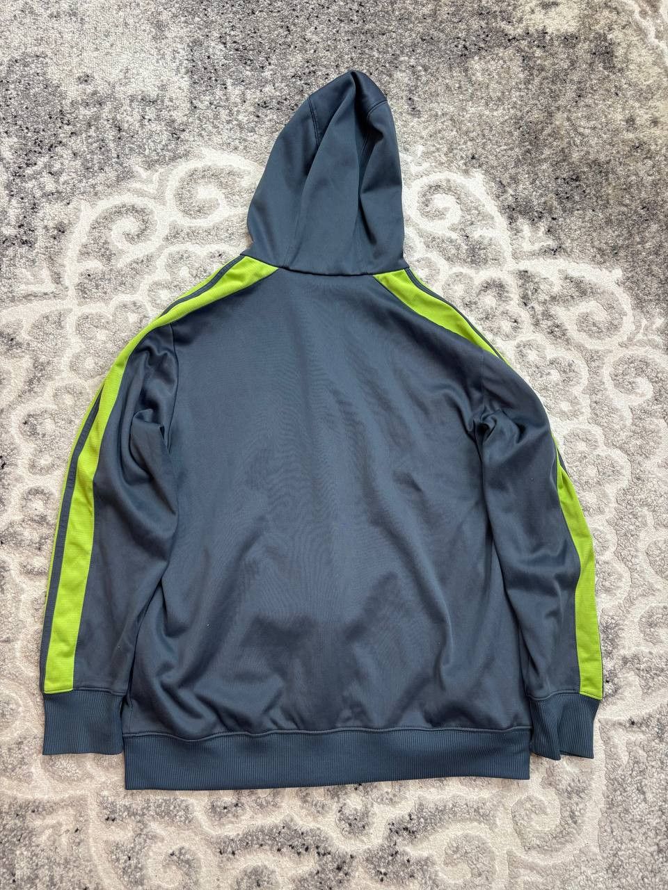 Adidas Adidas 2012 Vintage Neon Stripe Full Zip Hoodie Size US M / EU 48-50 / 2 - 4 Thumbnail