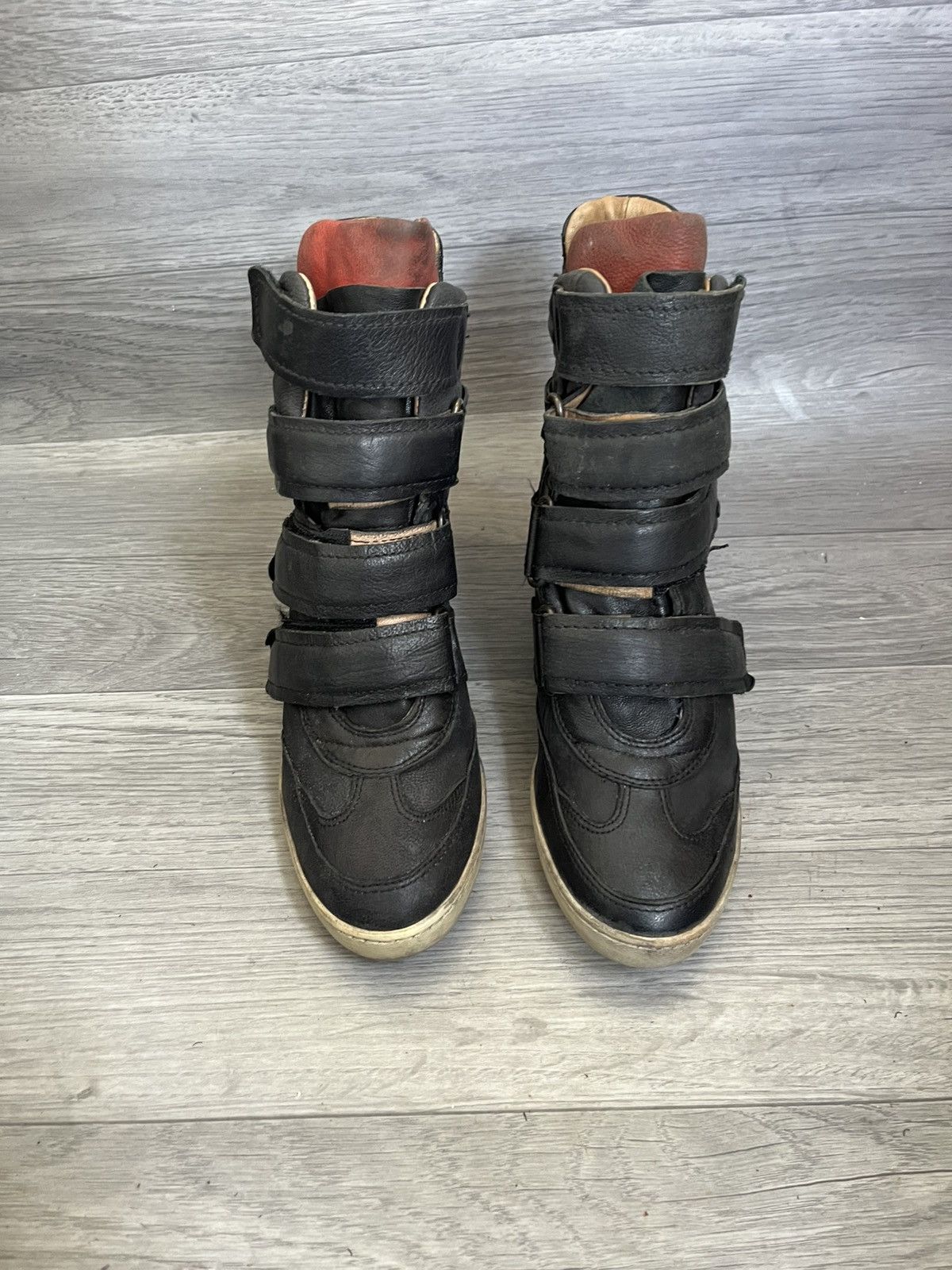 A.S.98 A.S.98 black strappy grunge wedge boots , isabel marant Y2k Size US 8 / IT 38 - 2 Thumbnail
